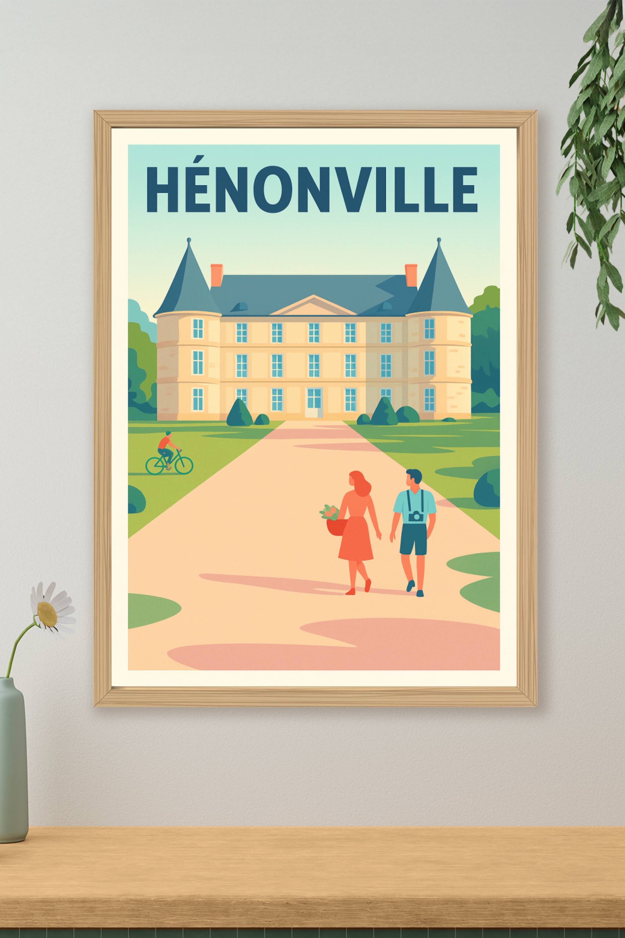 Affiche de Hénonville - Élégance et charme champêtre