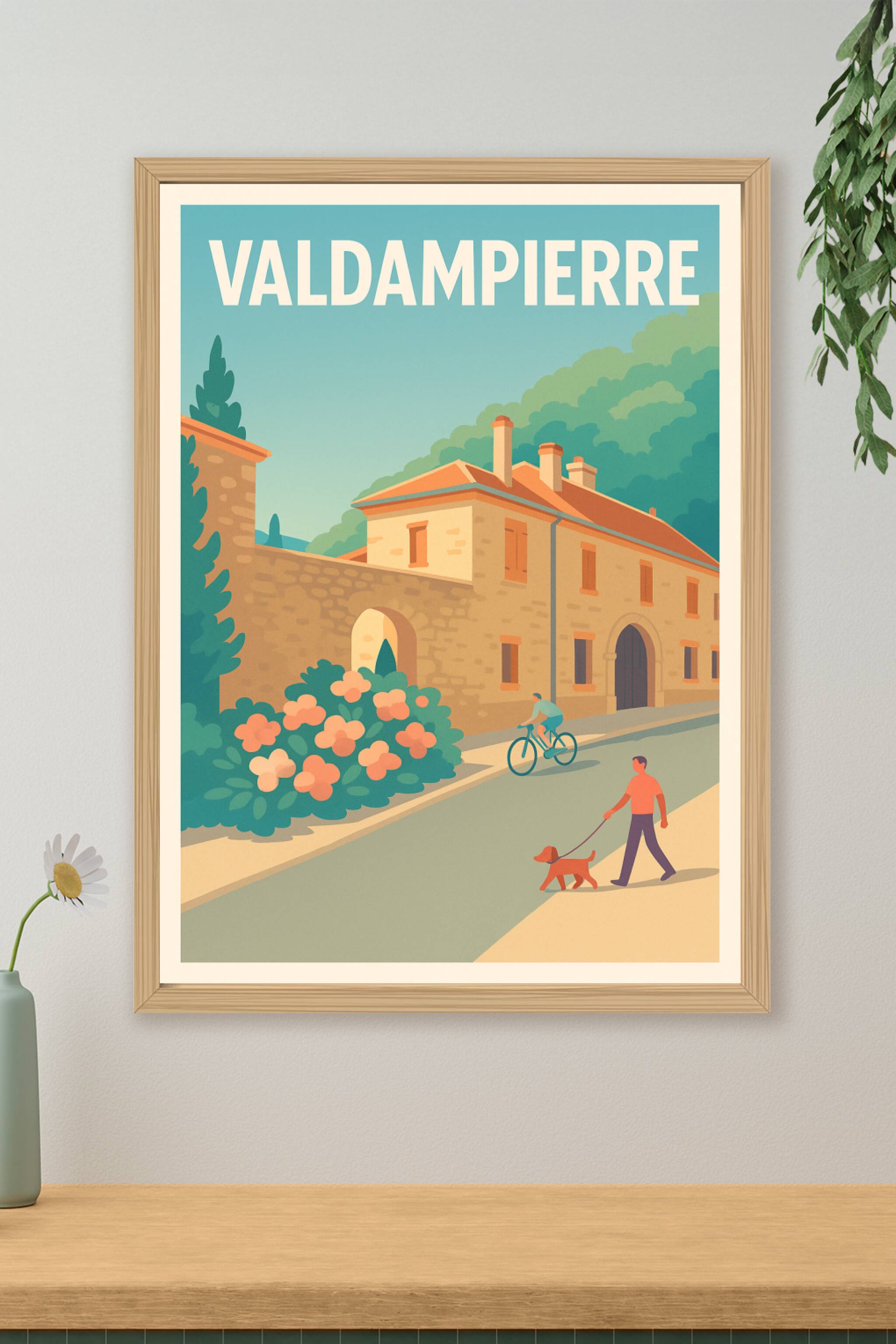 Affiche de Valdampierre - L'élégance tranquille d'une ville paisible
