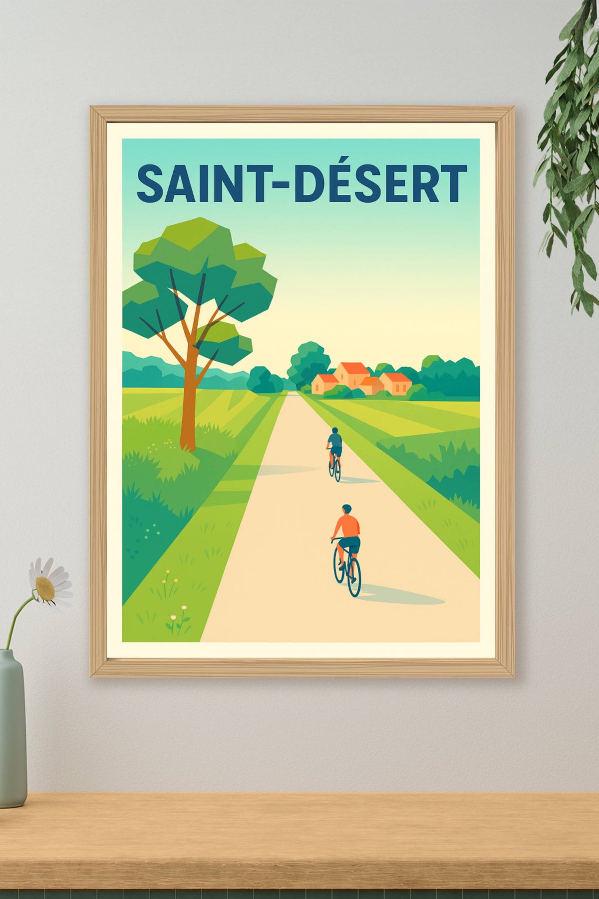 Affiche de Saint-Désert - Échappée bucolique à vélo