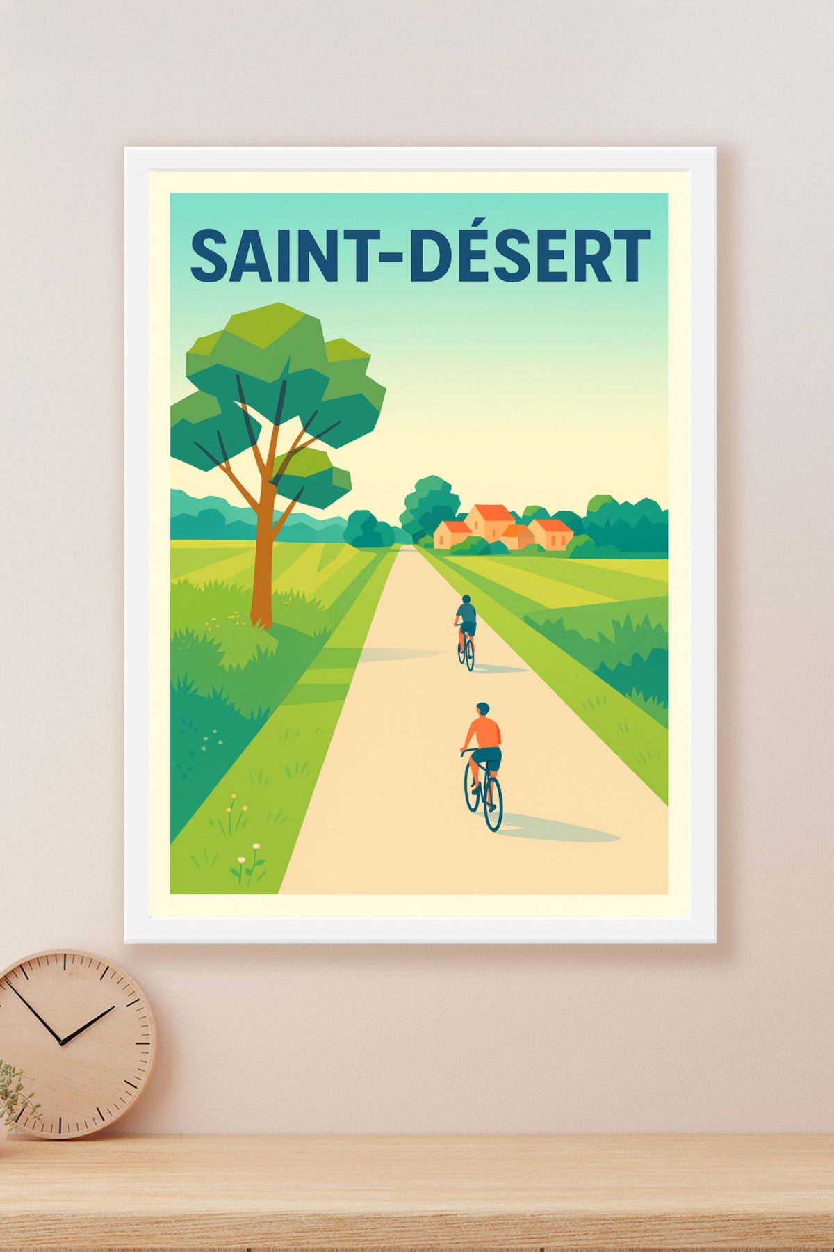 Affiche de Saint-Désert - Échappée bucolique à vélo