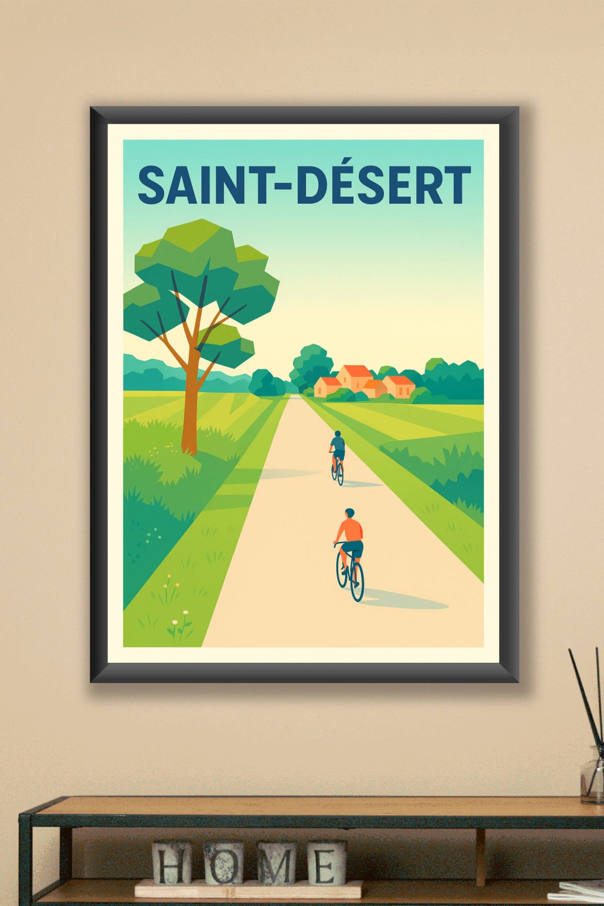 Affiche de Saint-Désert - Échappée bucolique à vélo