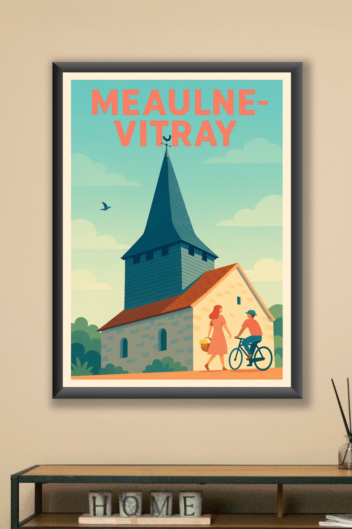 Affiche de Meaulne-Vitray - Le charme paisible de la campagne bourbonnaise