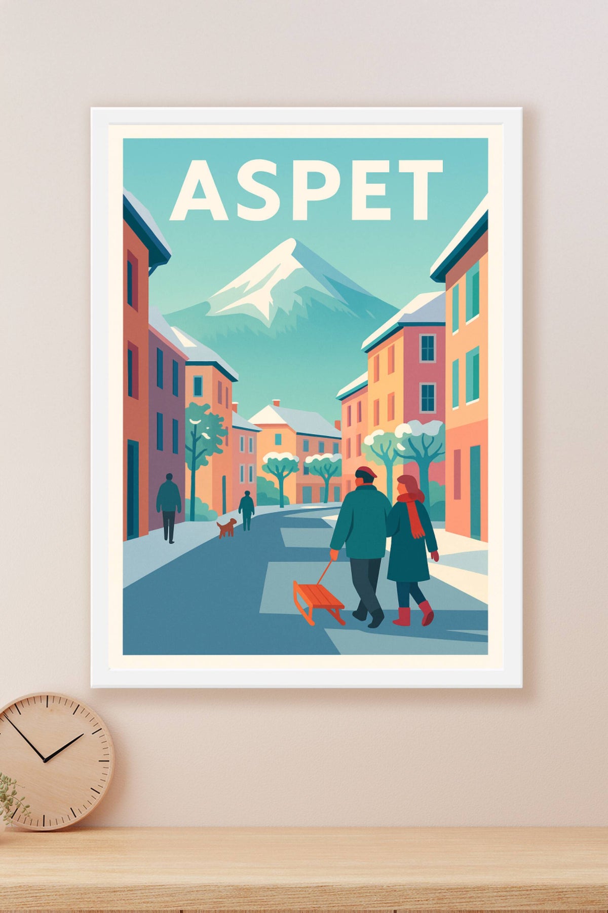Affiche de Aspet - L'élégance hivernale au cœur des Pyrénées