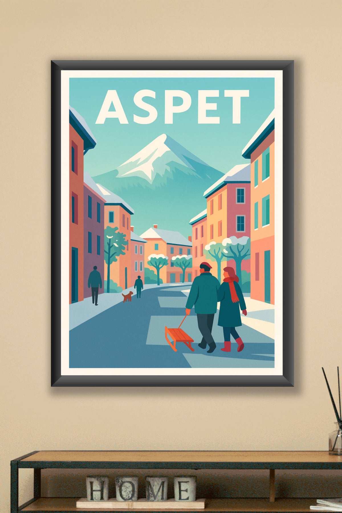 Affiche de Aspet - L'élégance hivernale au cœur des Pyrénées