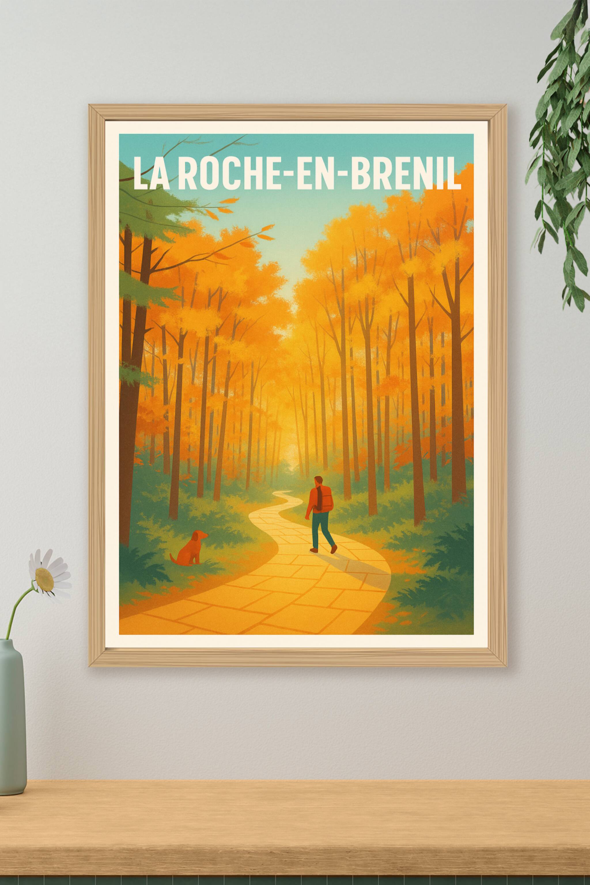 Affiche de La Roche-en-Brenil - Promenade automnale en forêt