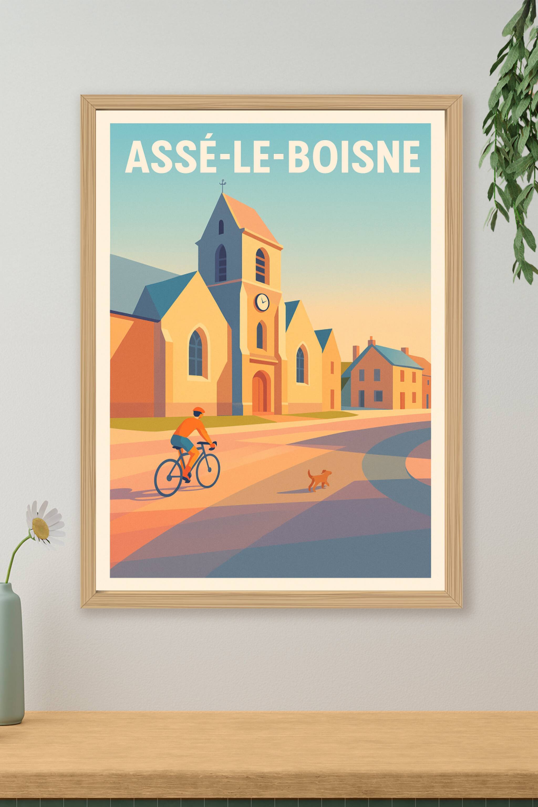 Affiche de Assé-le-Boisne - Charme paisible à vélo