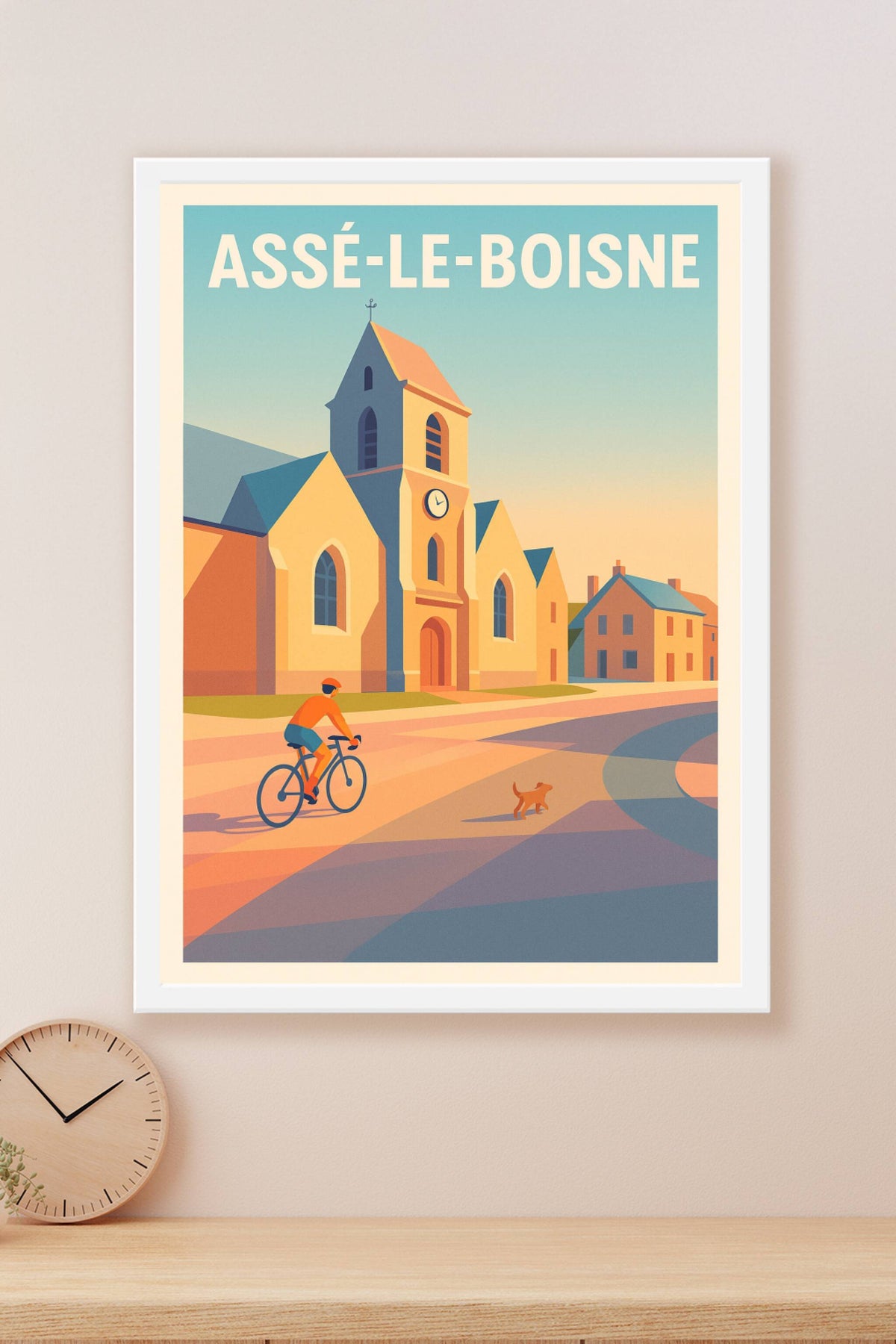 Affiche de Assé-le-Boisne - Charme paisible à vélo
