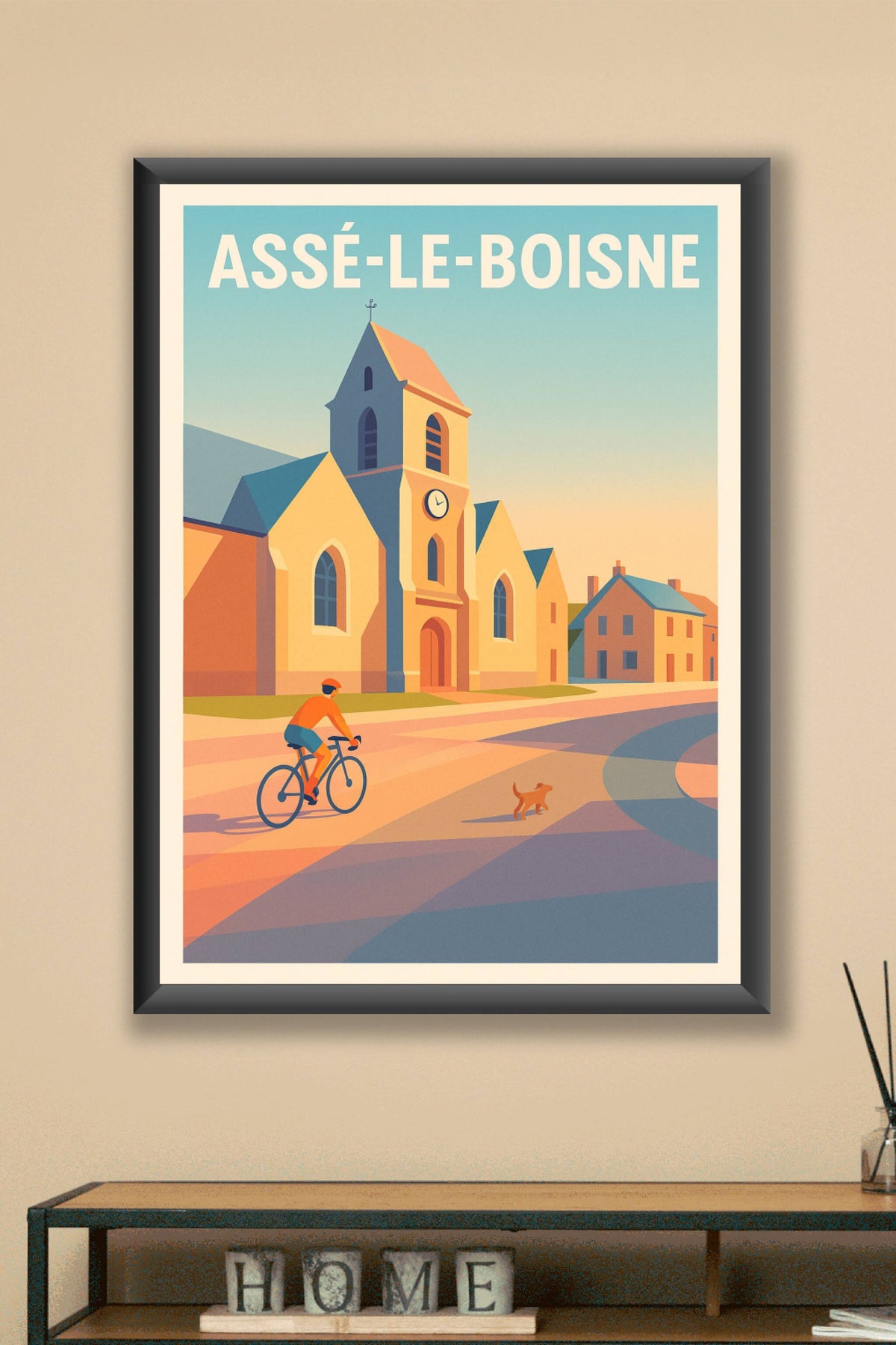 Affiche de Assé-le-Boisne - Charme paisible à vélo