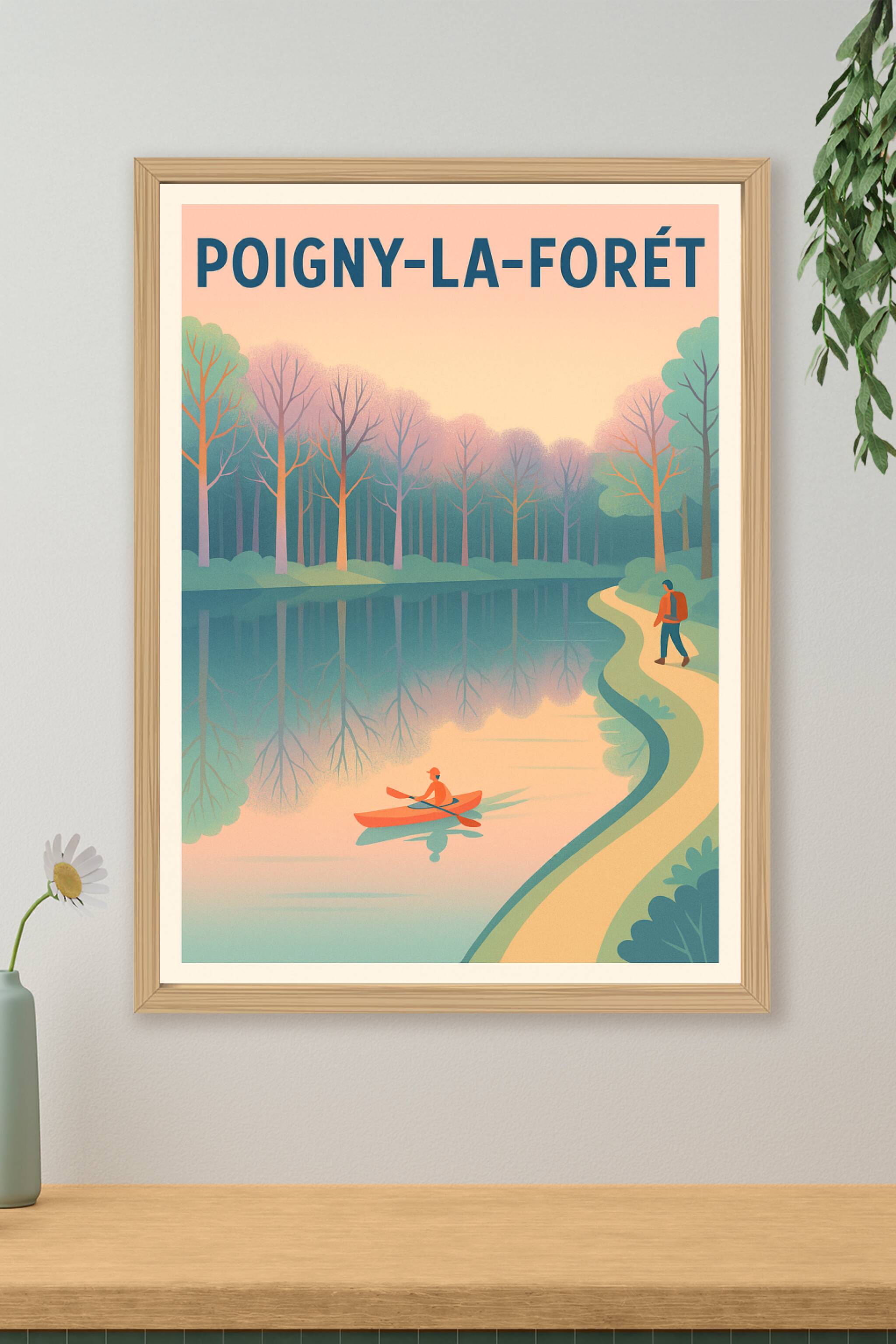 Affiche de Poigny-la-Forêt - Évasion et nature au fil de l'eau