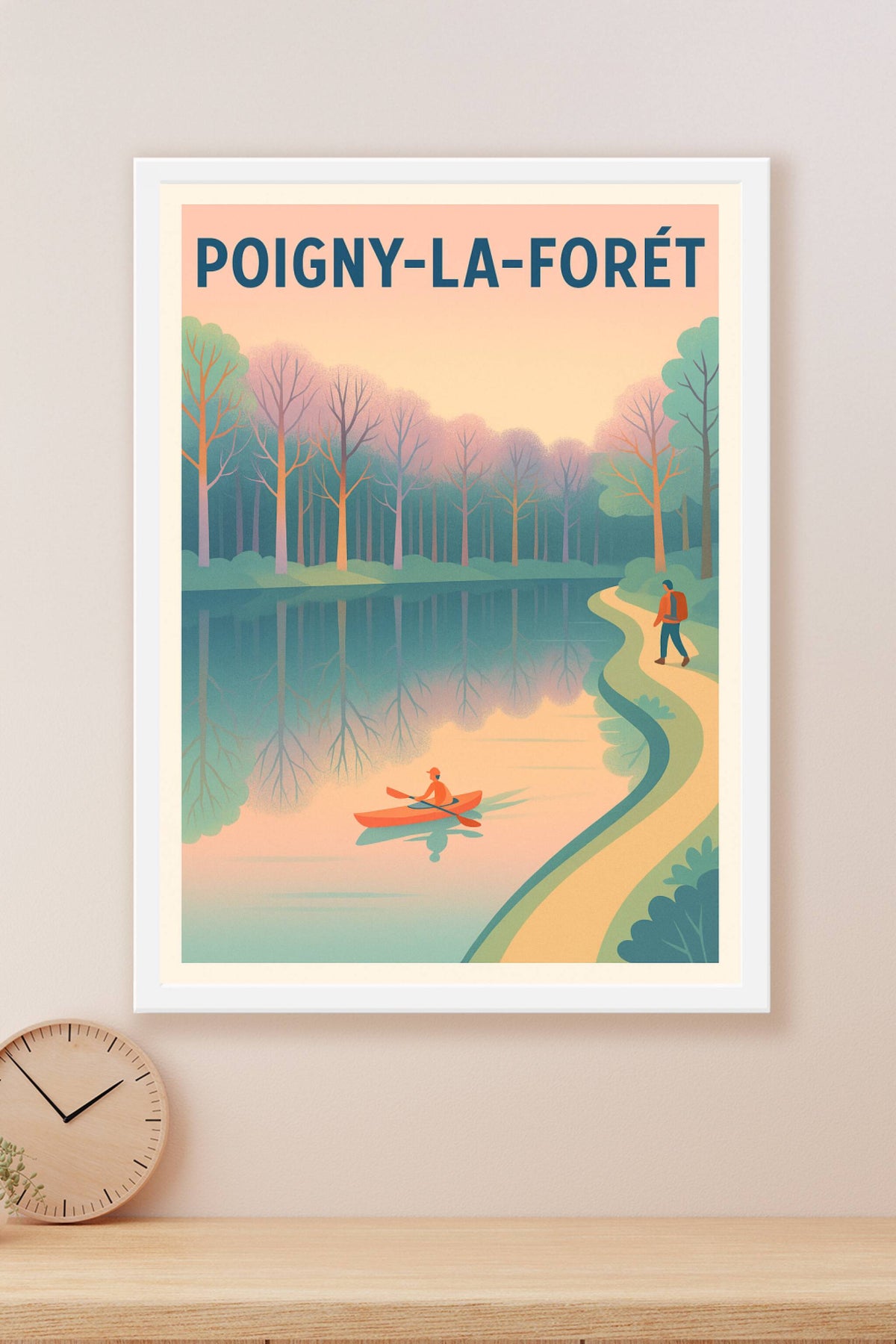 Affiche de Poigny-la-Forêt - Évasion et nature au fil de l'eau