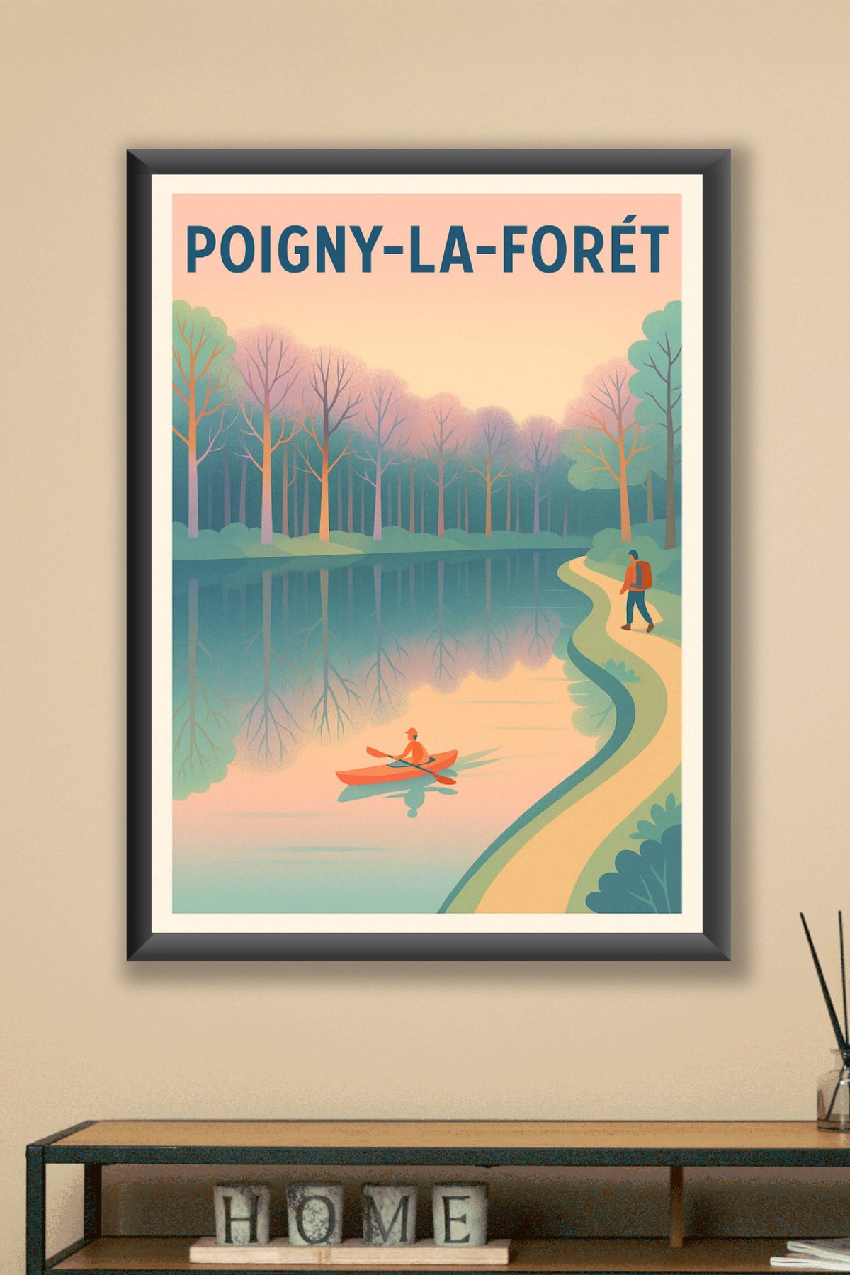 Affiche de Poigny-la-Forêt - Évasion et nature au fil de l'eau