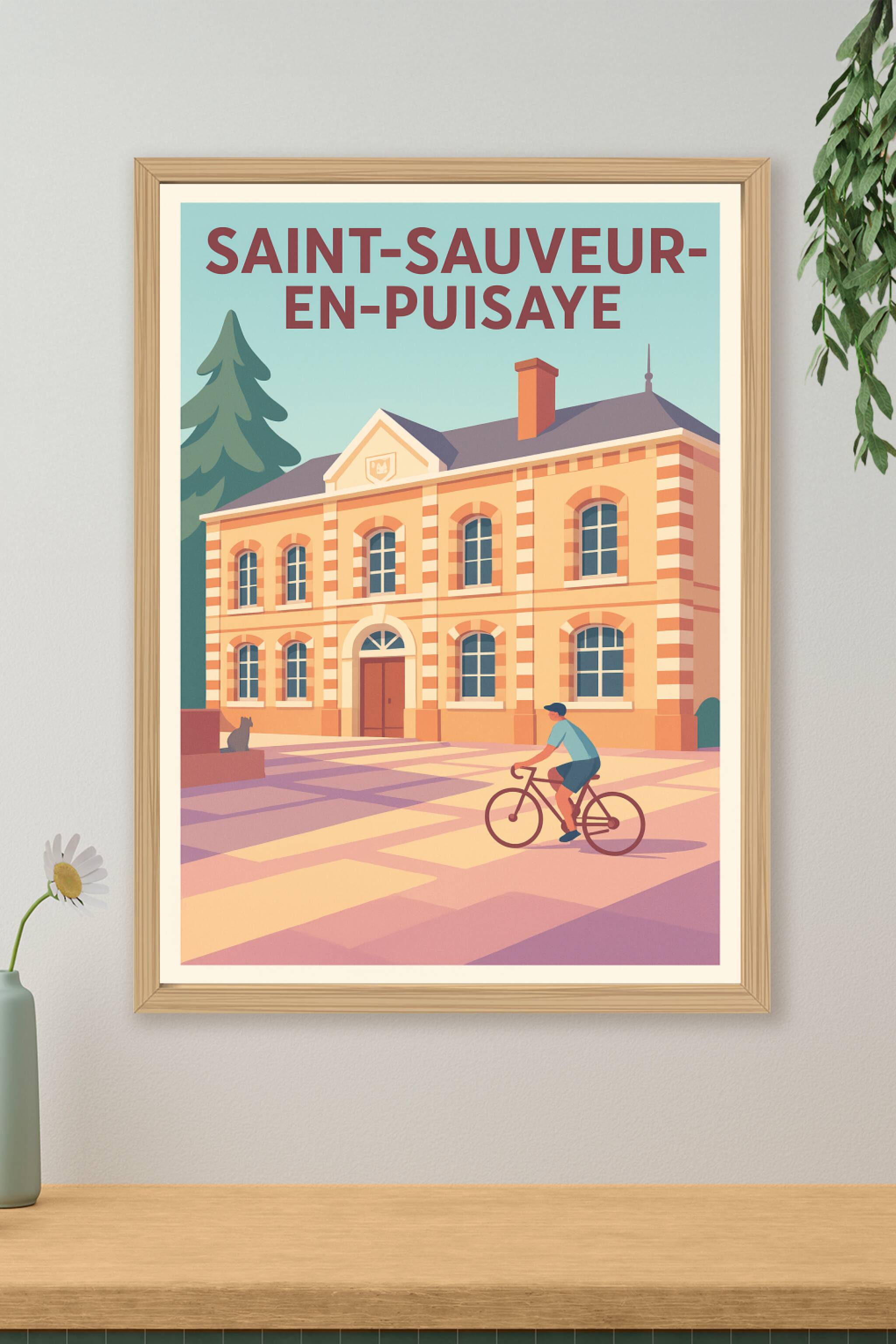 Affiche de Saint-Sauveur-en-Puisaye - Charme et Sérénité à la Française