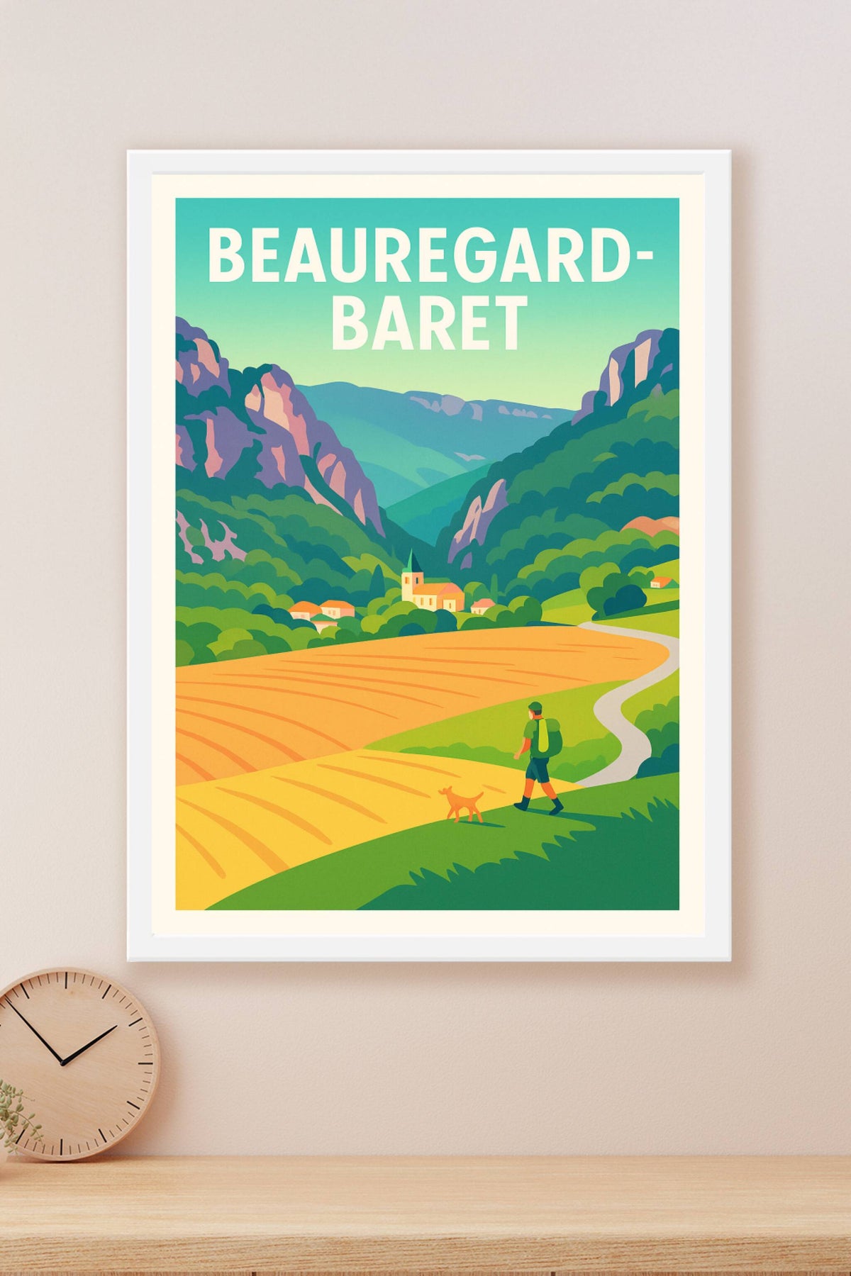 Affiche de Beauregard-Baret - Invitation à la randonnée au cœur des montagnes