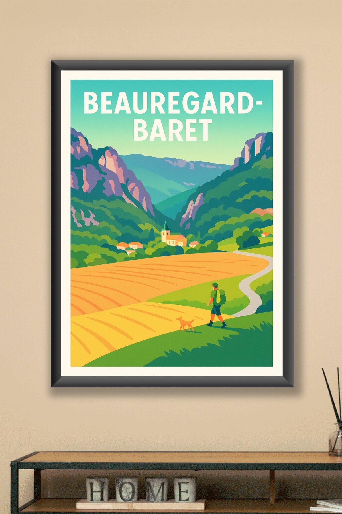 Affiche de Beauregard-Baret - Invitation à la randonnée au cœur des montagnes