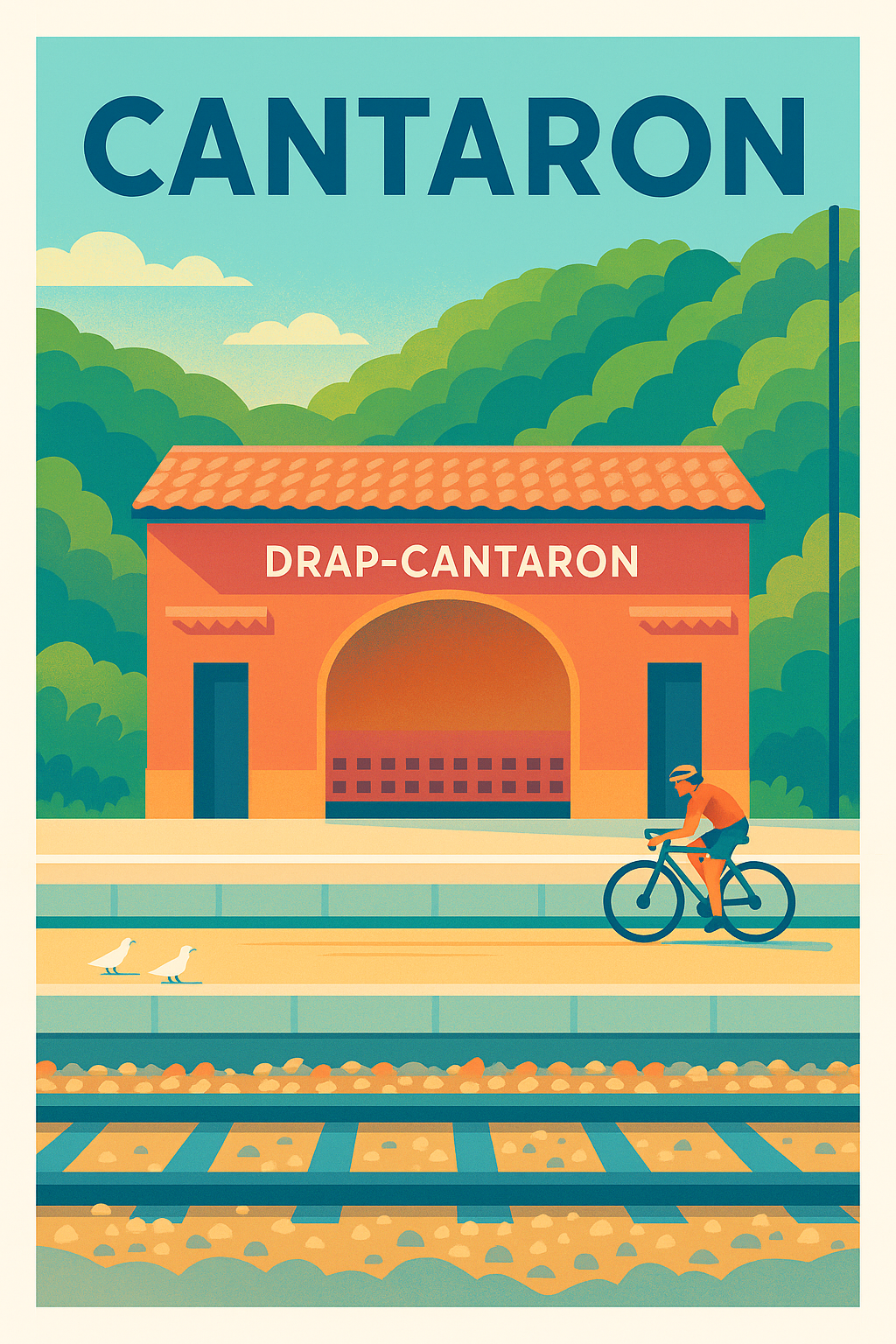 Affiche de Cantaron - L'élégance du Sud en poster vintage
