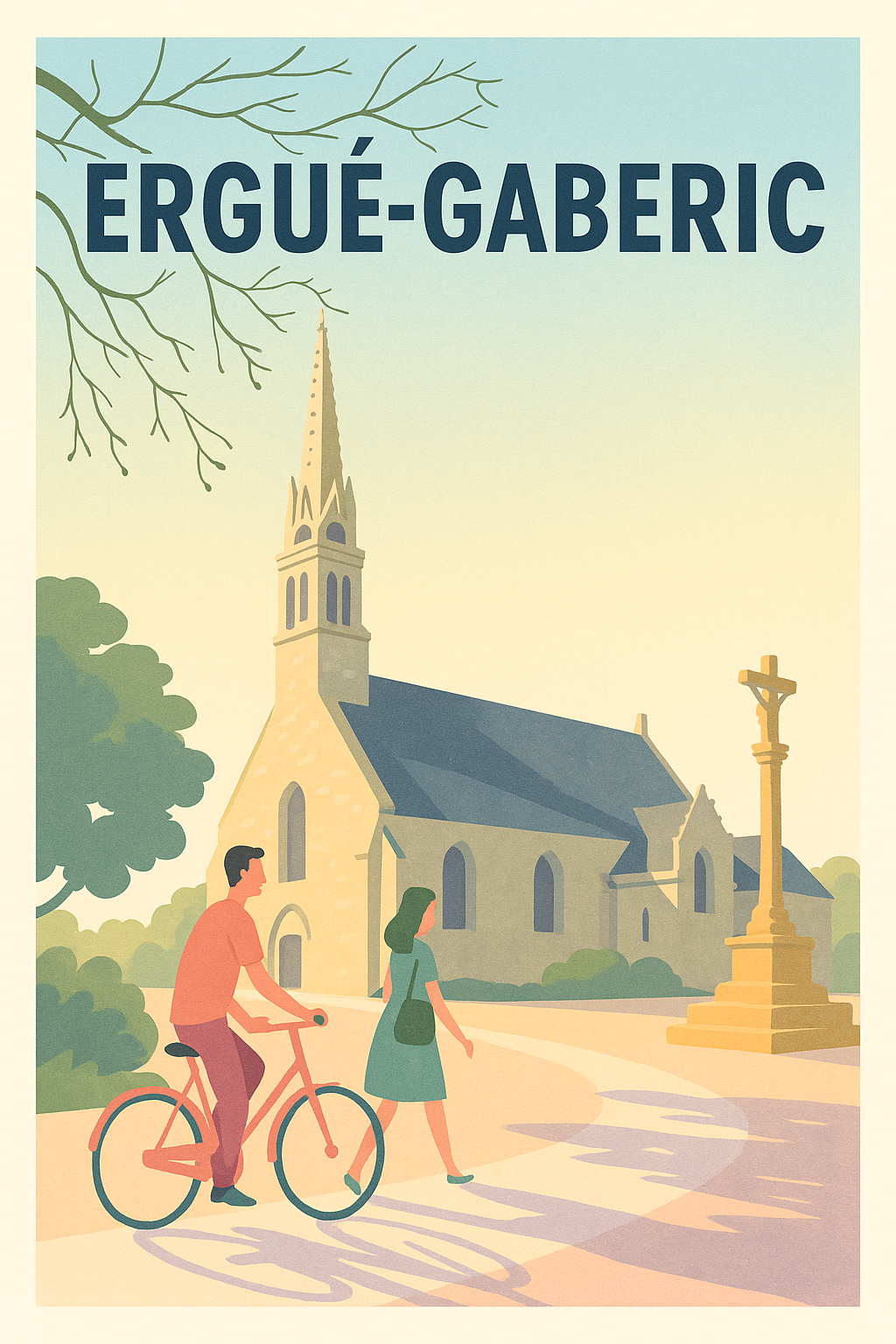 Affiche de Ergué-Gabéric - Un coin de sérénité bretonne
