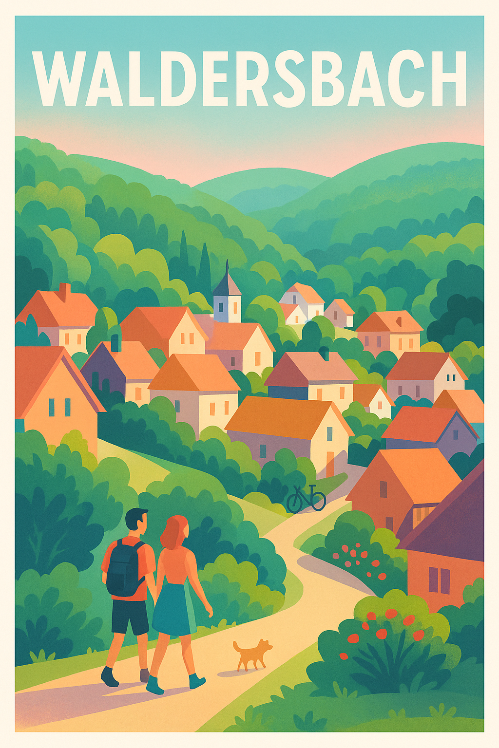 Affiche Waldersbach — Escapade villageoise au cœur de la nature · poster d'art de Waldersbach