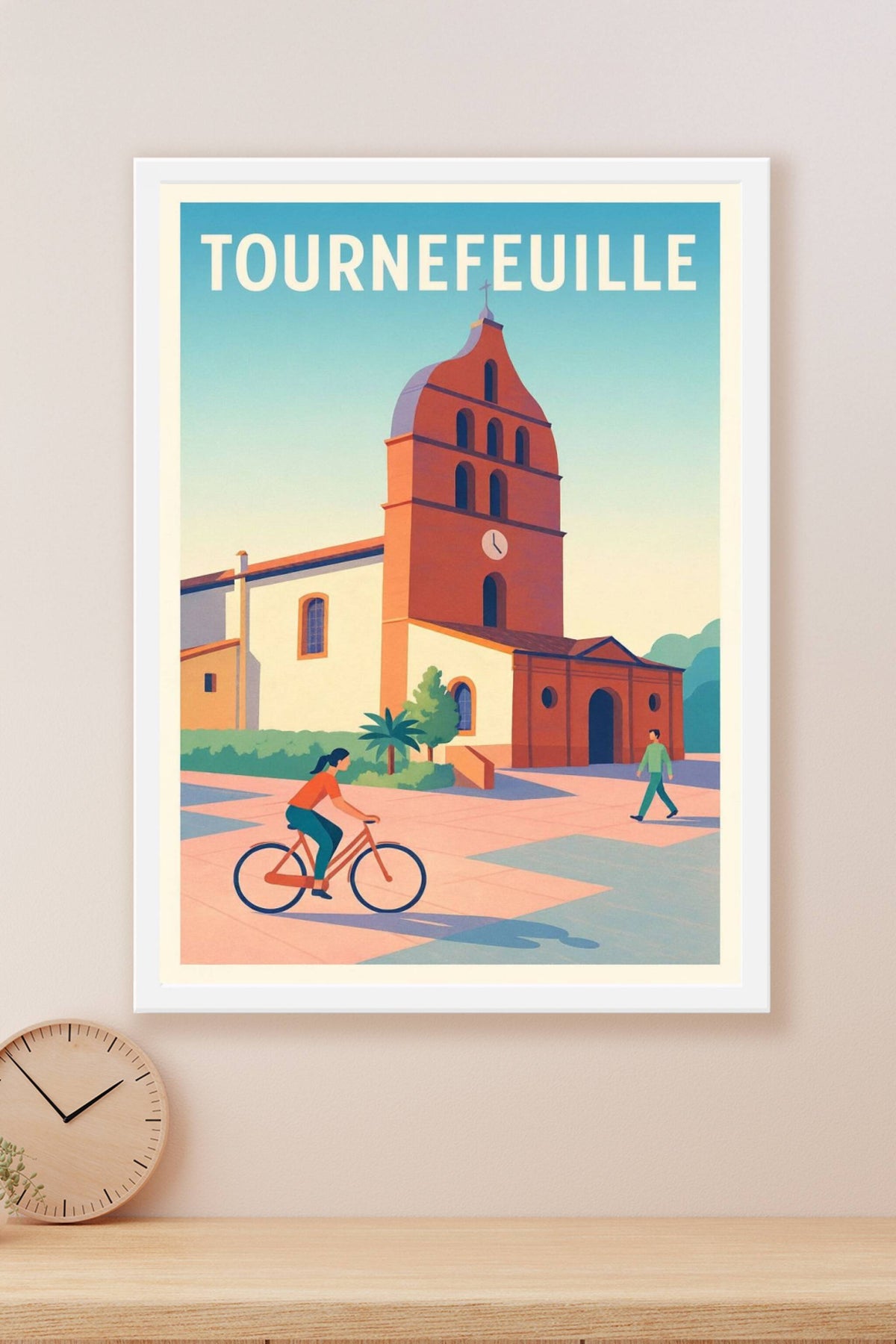 Affiche Tournefeuille — Charme architectural et douceur de vivre · poster d'art de Tournefeuille