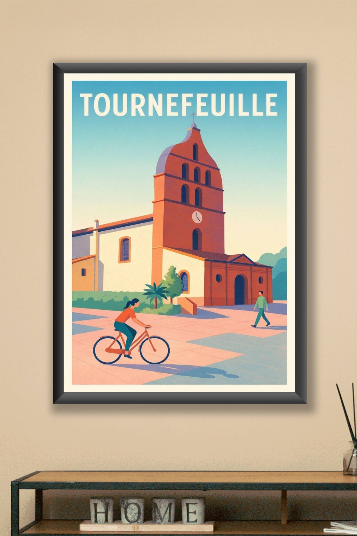 Affiche Tournefeuille — Charme architectural et douceur de vivre · poster d'art de Tournefeuille