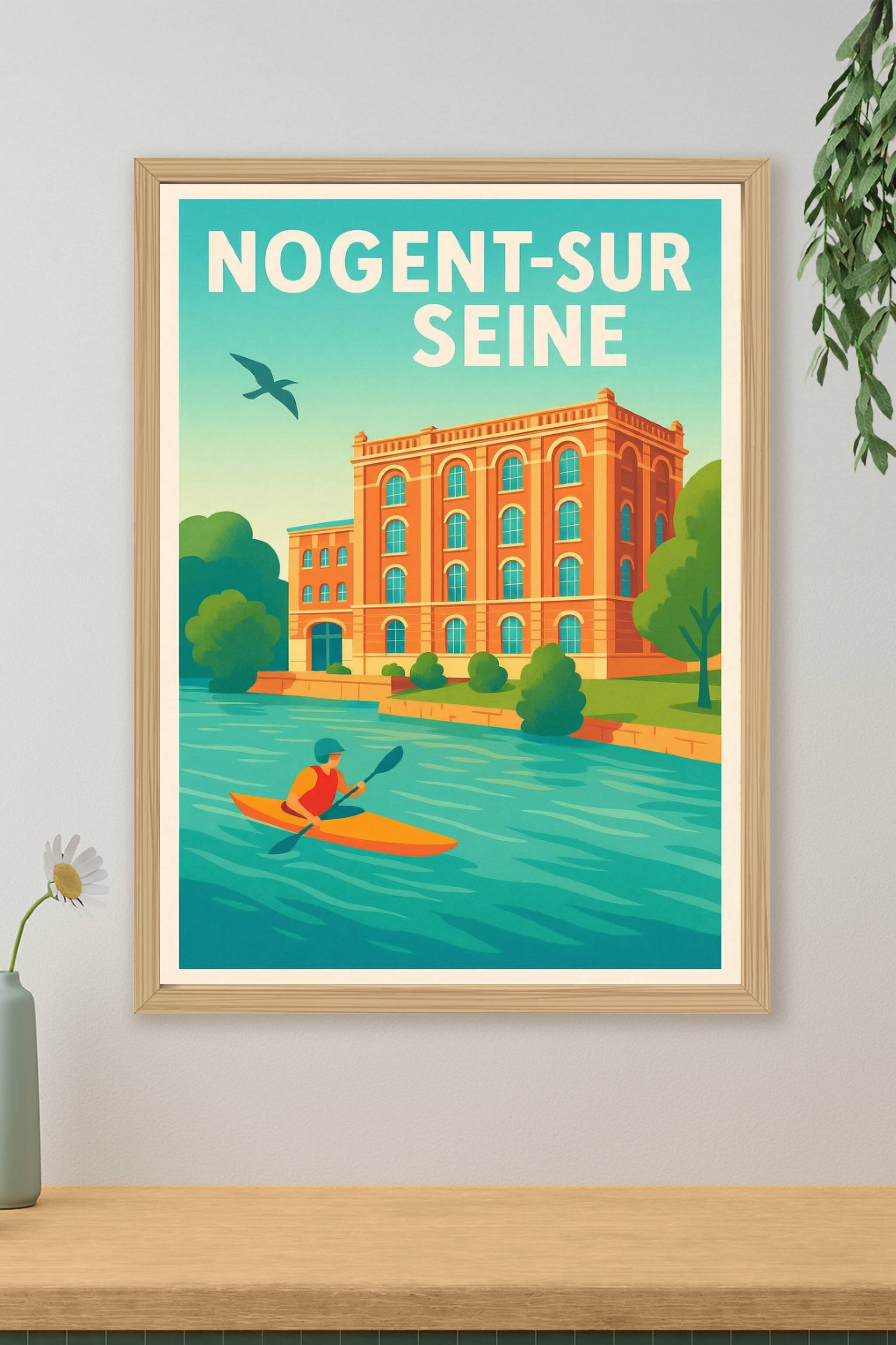 Affiche de Nogent-sur-Seine - L'élégance au fil de l'eau