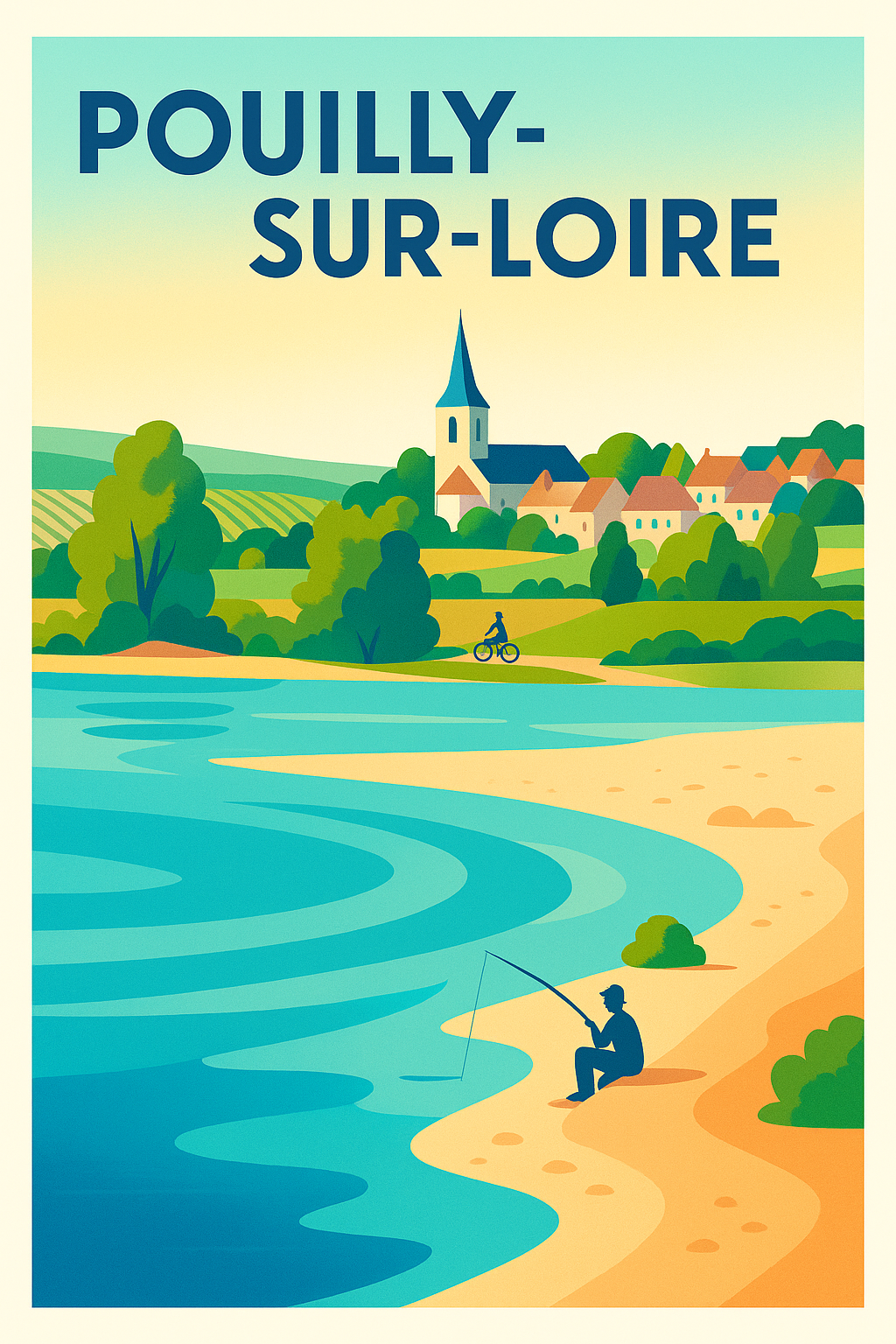 Affiche de Pouilly-sur-Loire - Charme bucolique au fil de l'eau