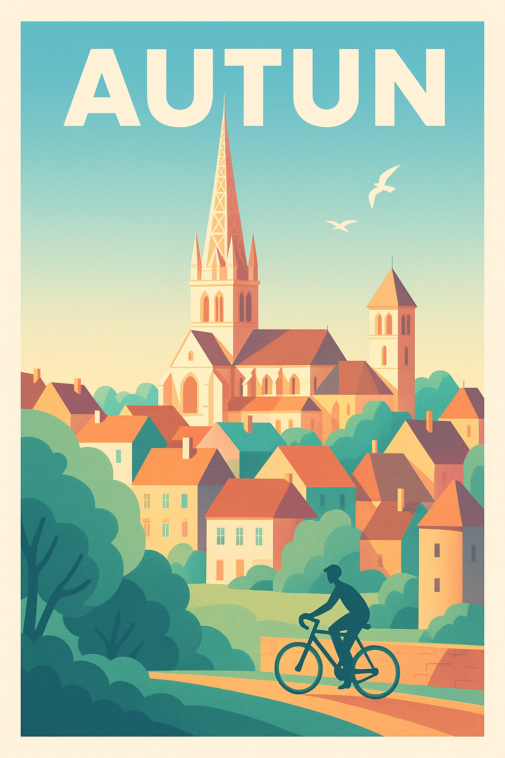 Affiche de Autun - Charme et douceur du Pays Bourguignon