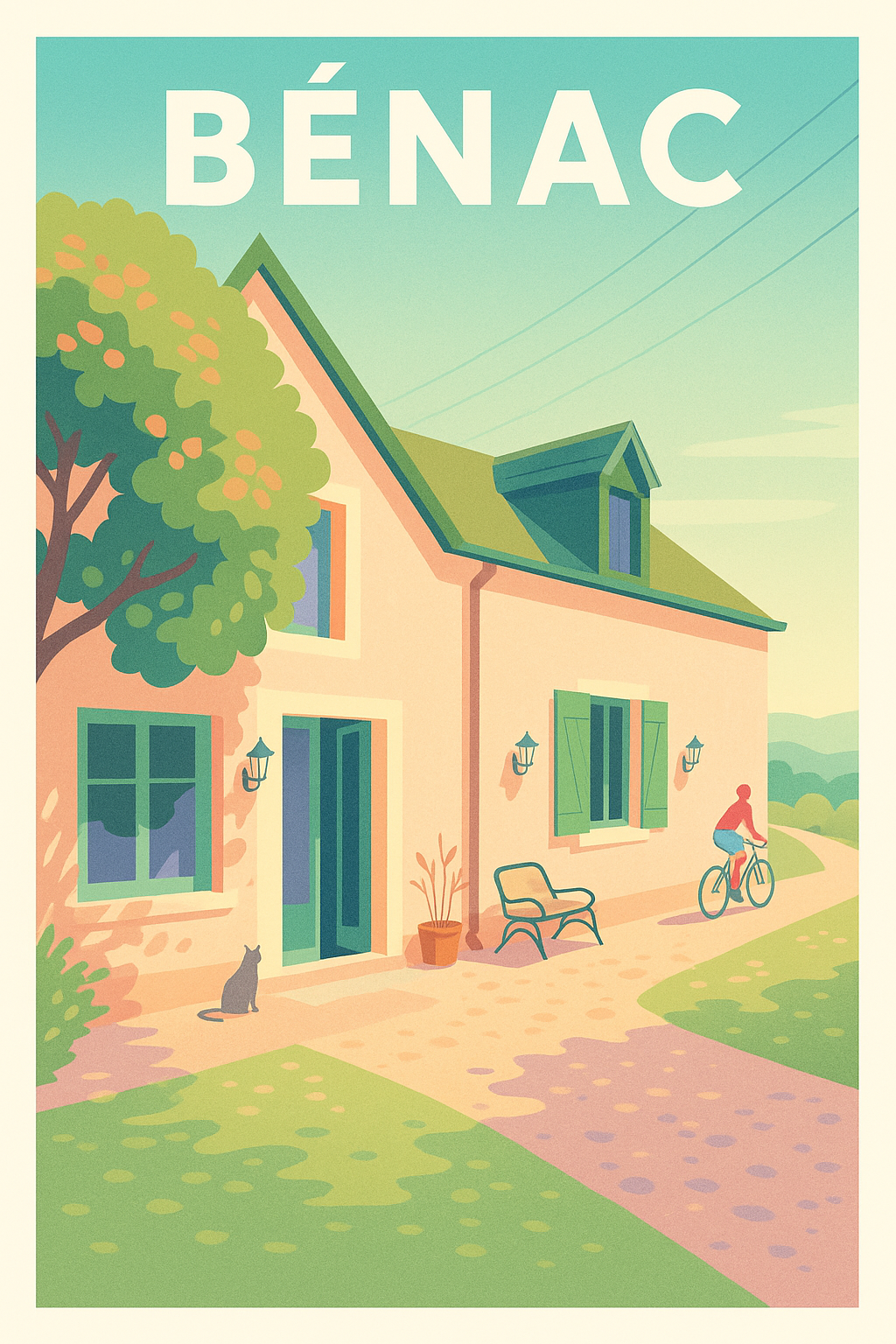 Affiche de Bénac - Douceur de vie à la campagne