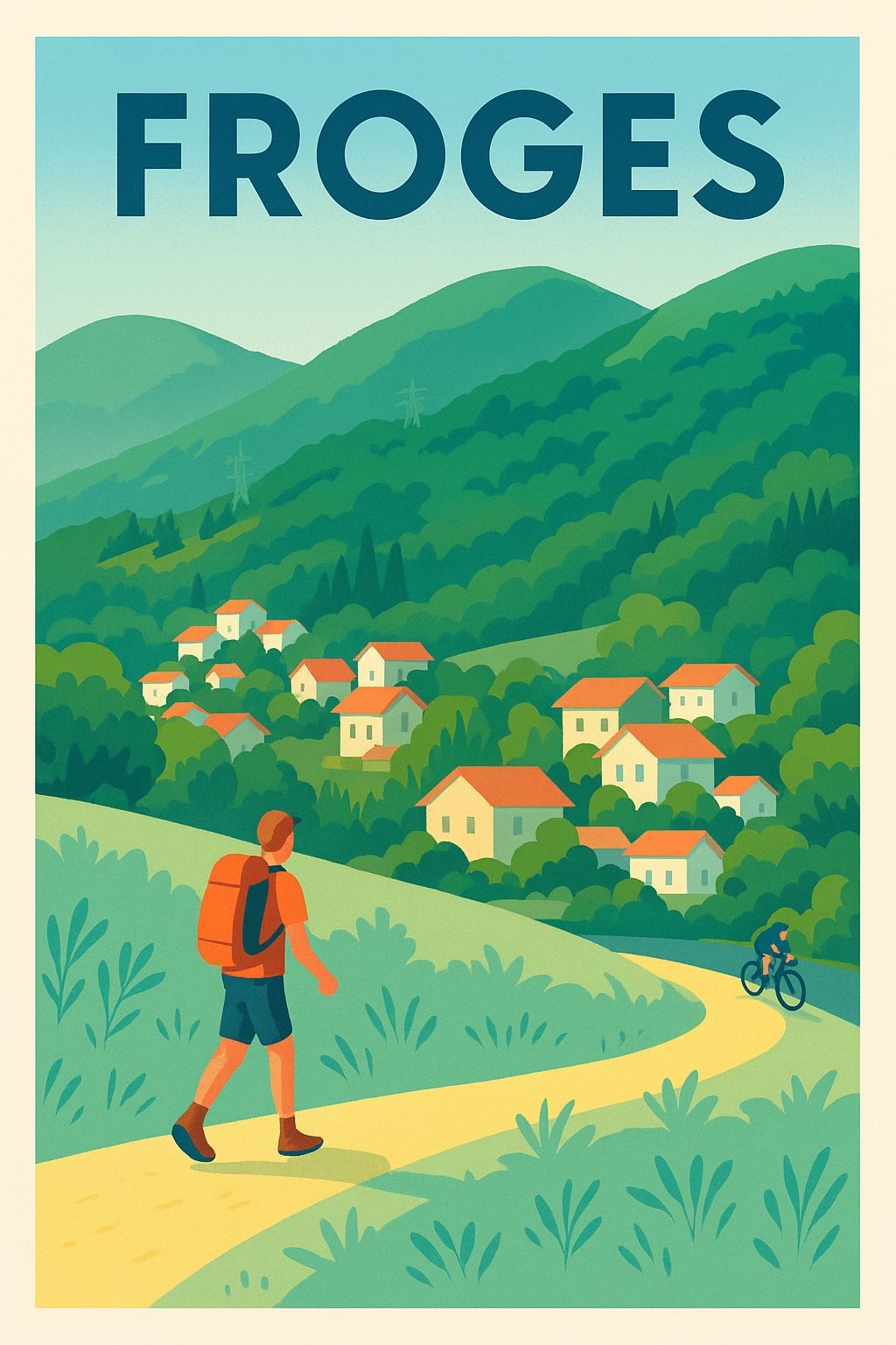Affiche de Froges - Échappée verte en montagne