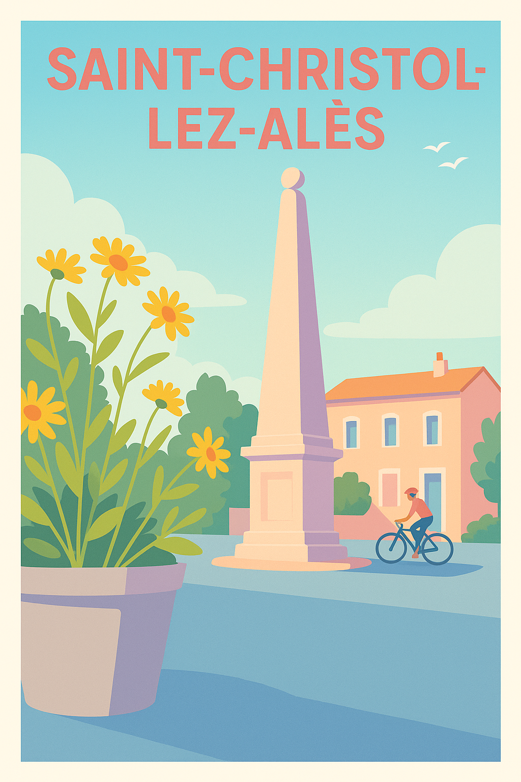 Affiche de Saint-Christol-lez-Alès - Charme et douceur d'une petite ville ensoleillée