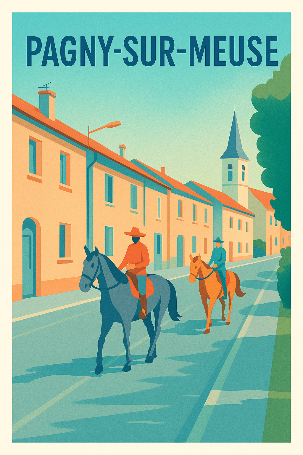 Affiche de Pagny-sur-Meuse - Balade équestre au cœur du village