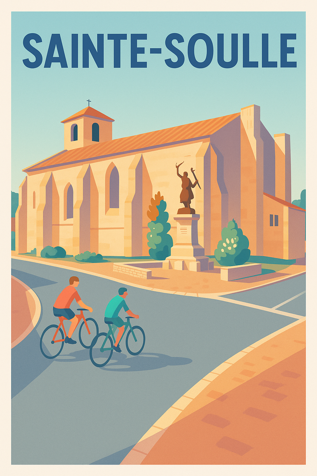 Affiche de Sainte-Soulle - Charme et douceur à vélo