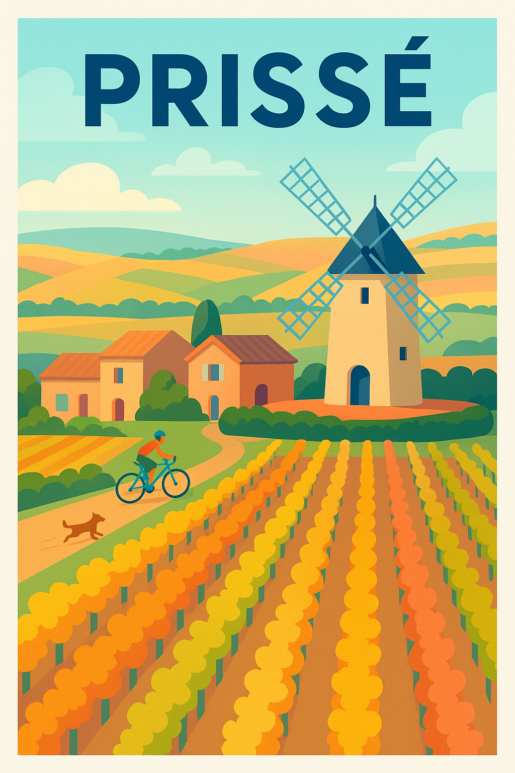 Affiche de Prissé - Harmonie champêtre et douceur de vivre