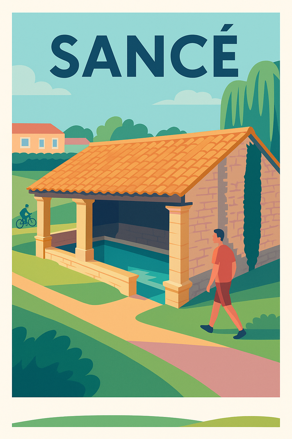Affiche de Sancé - Douceur de vie et patrimoine local