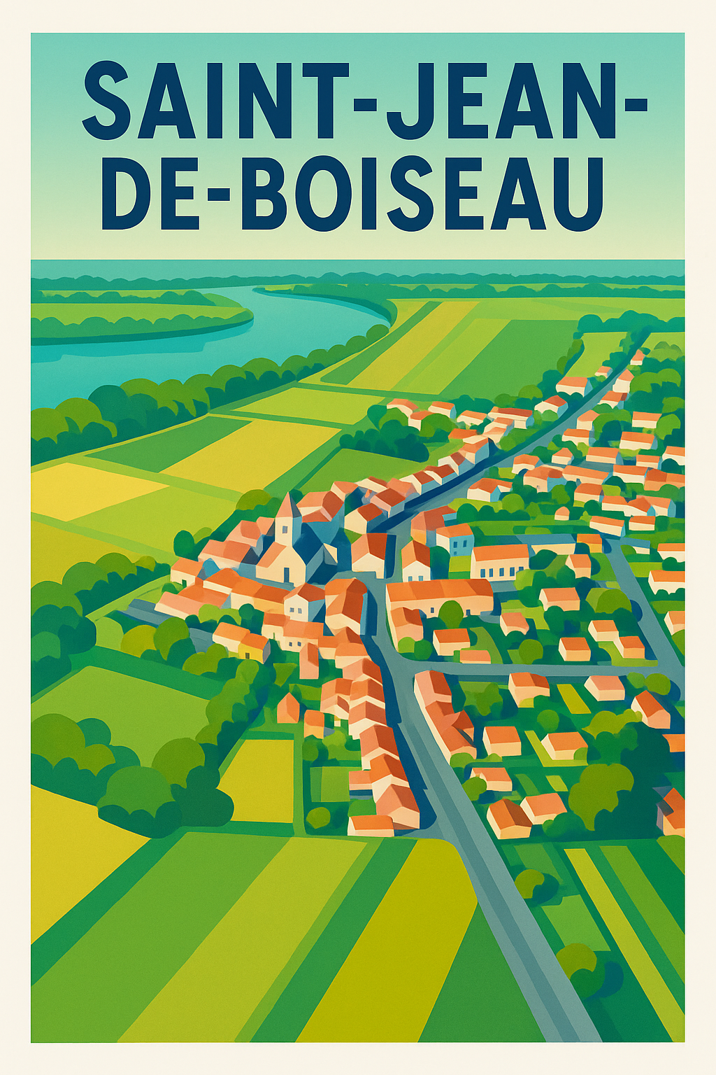 Affiche de Saint-Jean-de-Boiseau - Charme et nature en bord de Loire