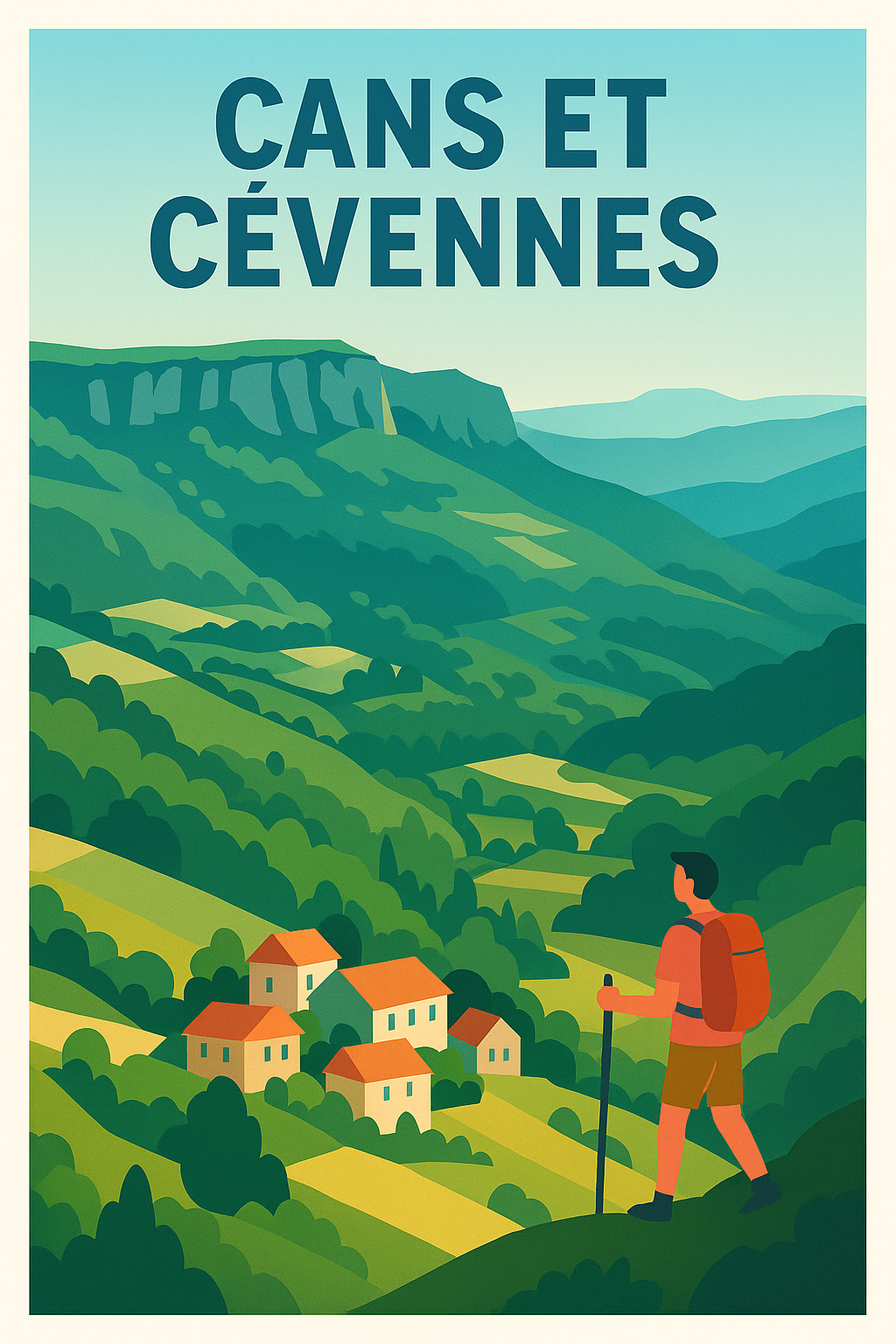 Affiche de Çans et Cévennes - Échappée verte en pleine nature