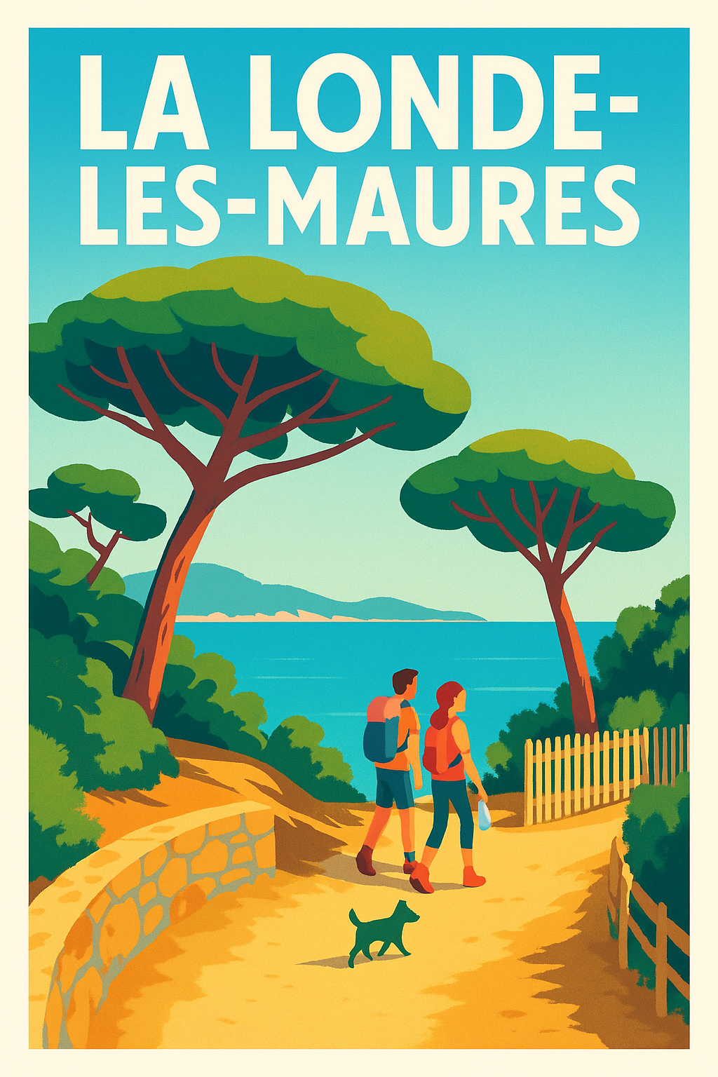 Affiche La Londe-les-Maures — Évasion nature et bord de mer · poster d'art de La Londe-les-Maures