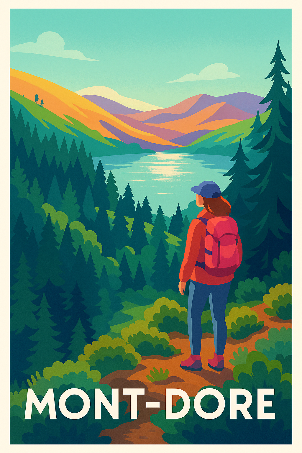 Affiche de Mont-Dore - Évasion et nature grandiose