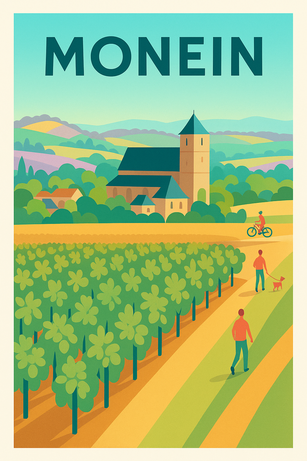 Affiche de Monein - L'élégance du terroir béarnais
