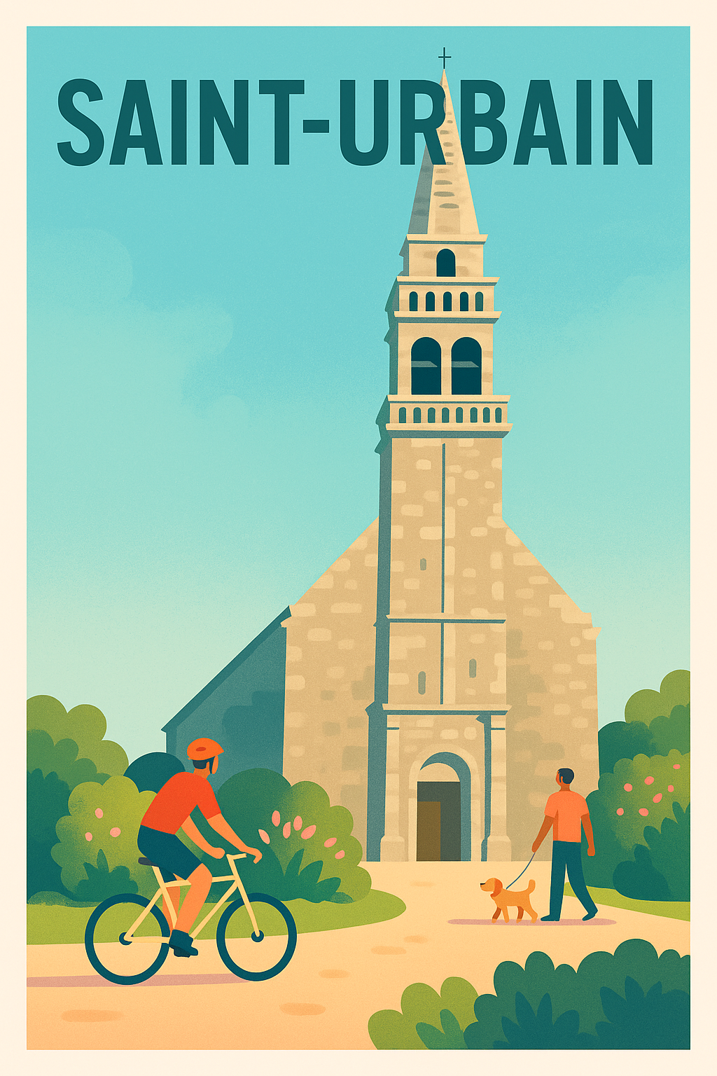 Affiche de Saint-Urbain - L'Esprit Paisible de la Nature et du Patrimoine