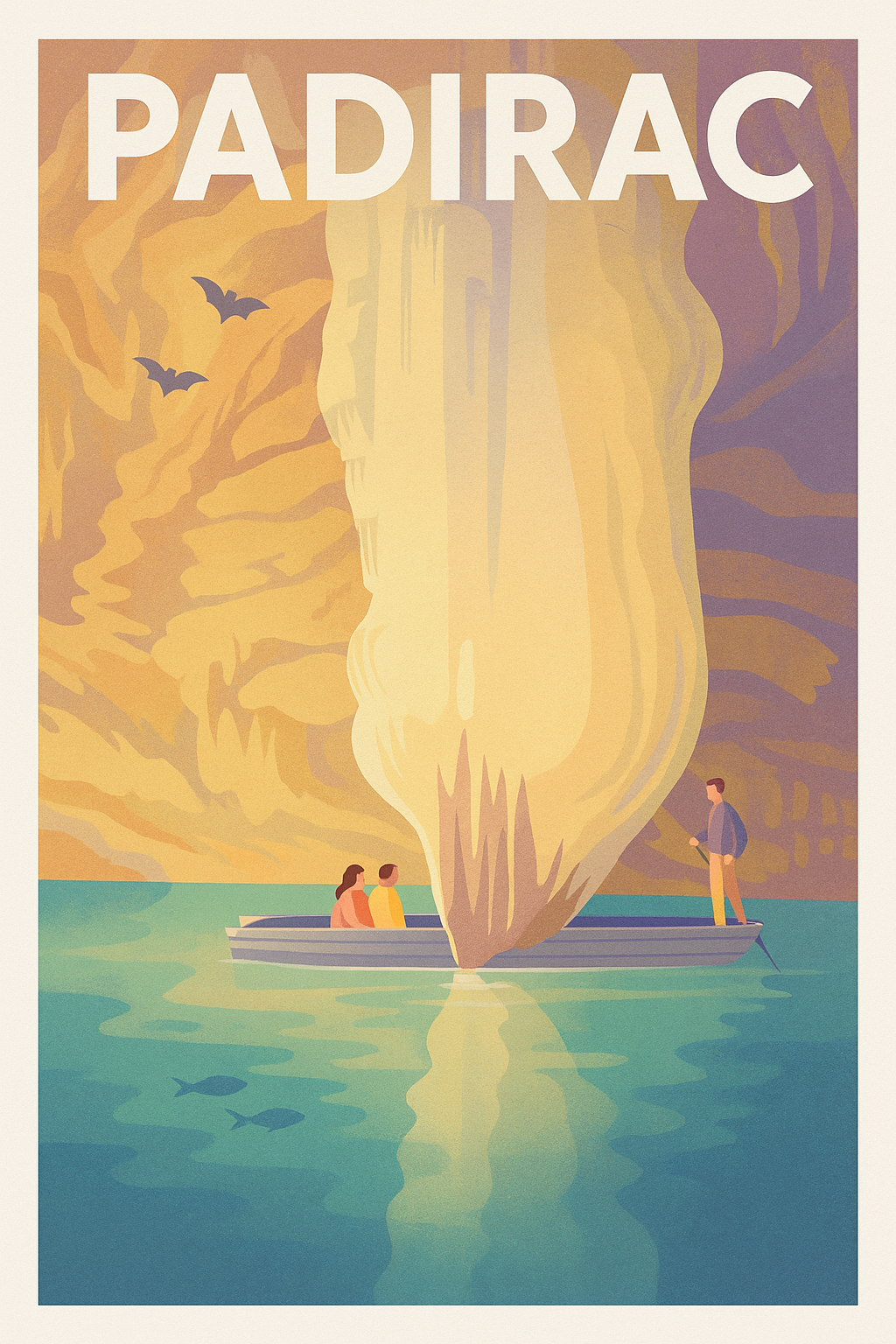 Affiche Padirac — Explorez la merveille souterraine · poster d'art de Padirac