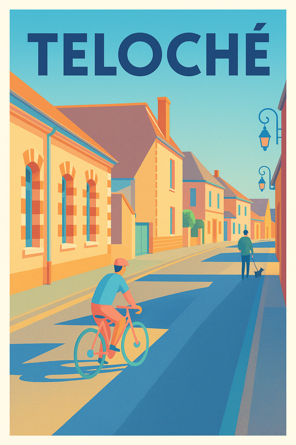 Affiche de Teloché - L'élégance tranquille d'une ville à découvrir