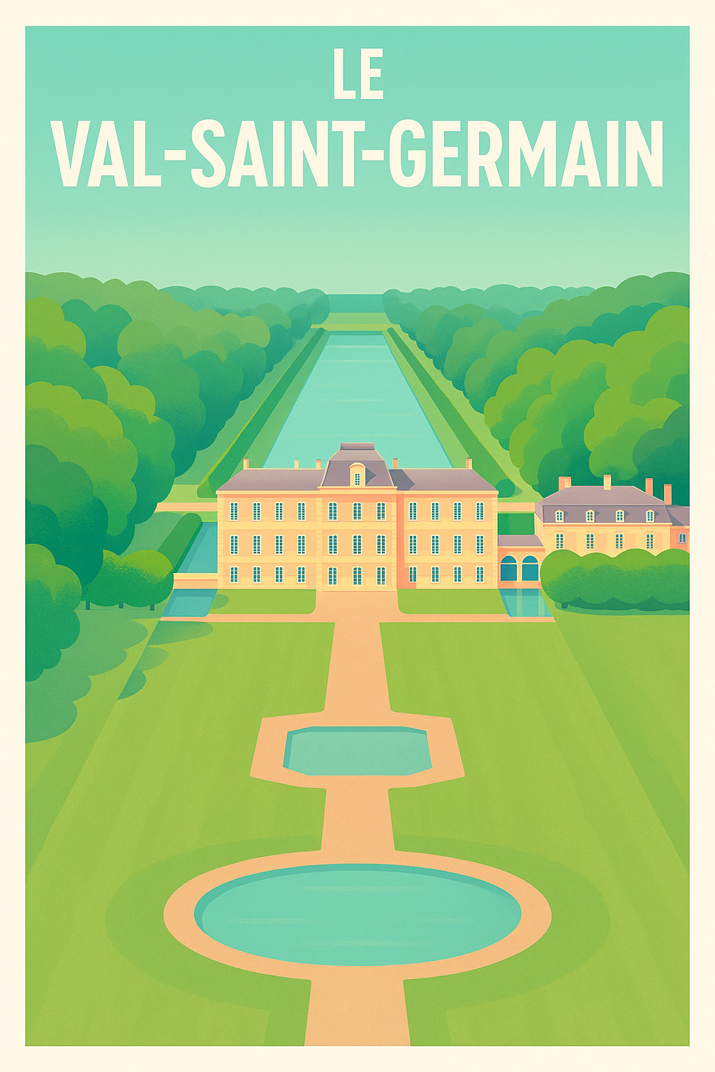 Affiche de Le Val-Saint-Germain - Élégance et Sérénité au Château