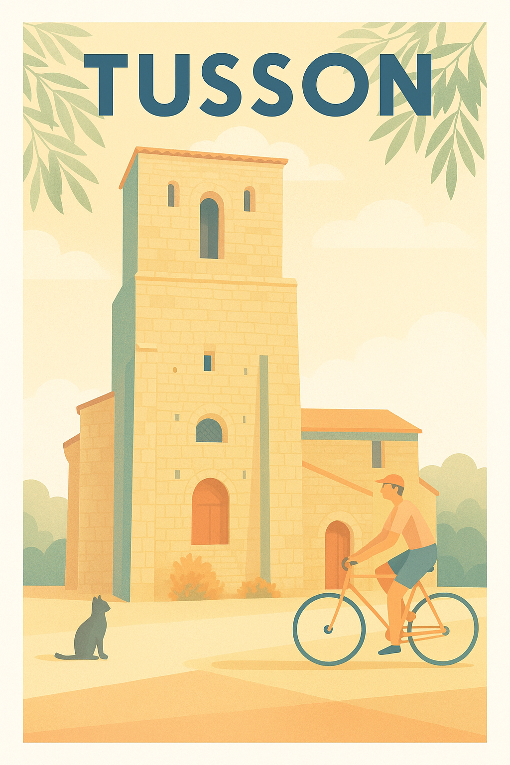 Affiche de Tusson - Charme et Sérénité au Cœur du Village