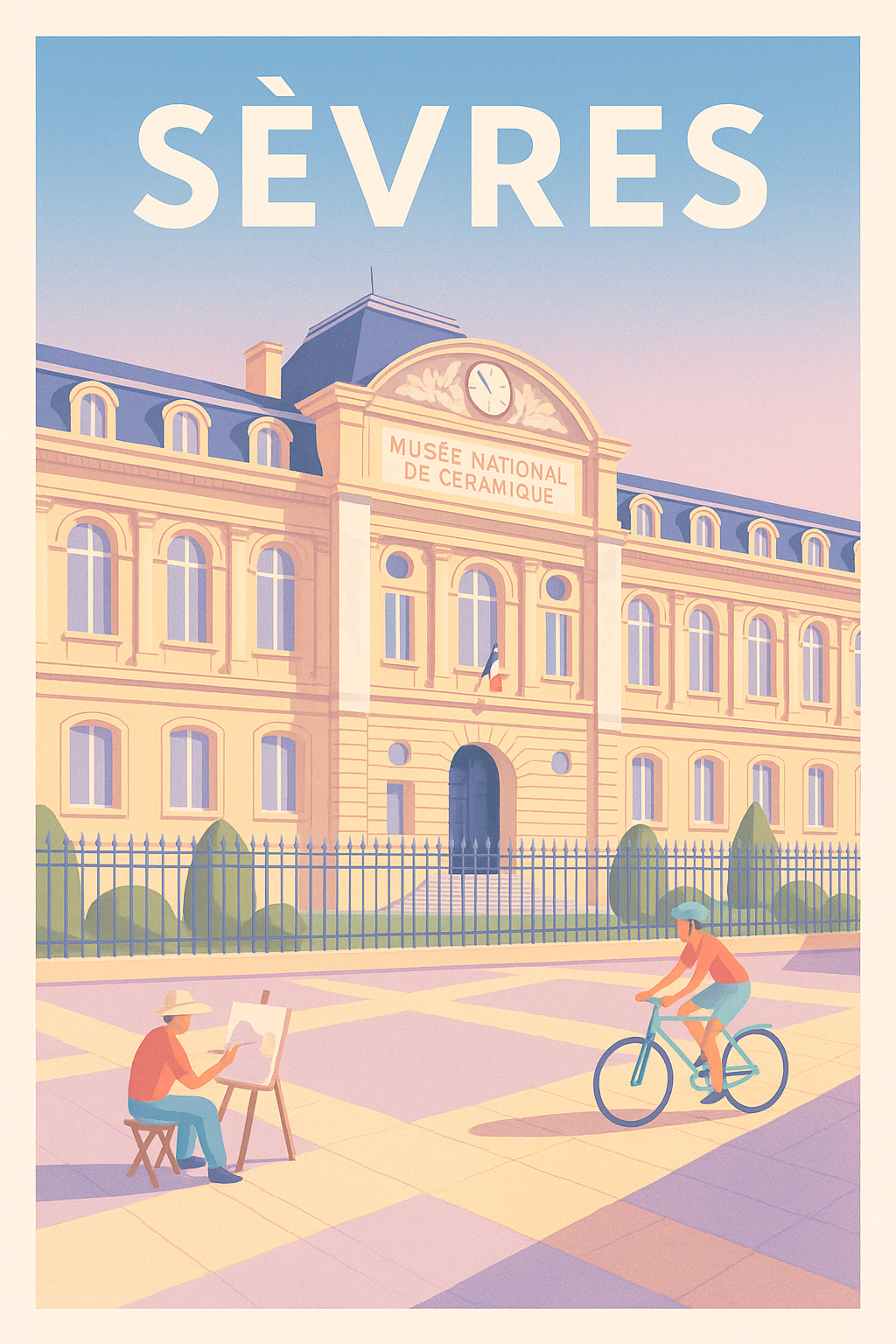 Affiche de Sèvres - L'élégance du Musée National de Céramique