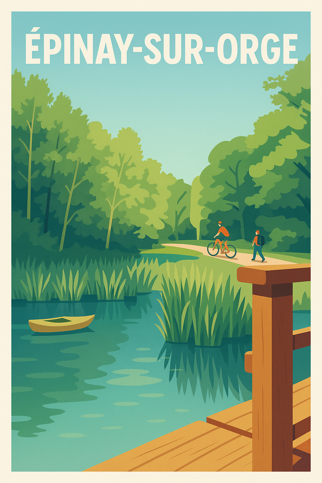 Affiche de Épinay-sur-Orge - Tranquillité au fil de l'eau