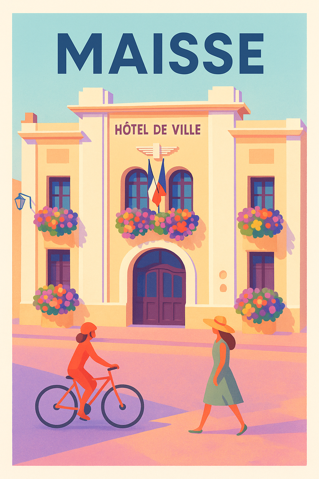 Affiche de Maisse - Charme et douceur de la vie locale