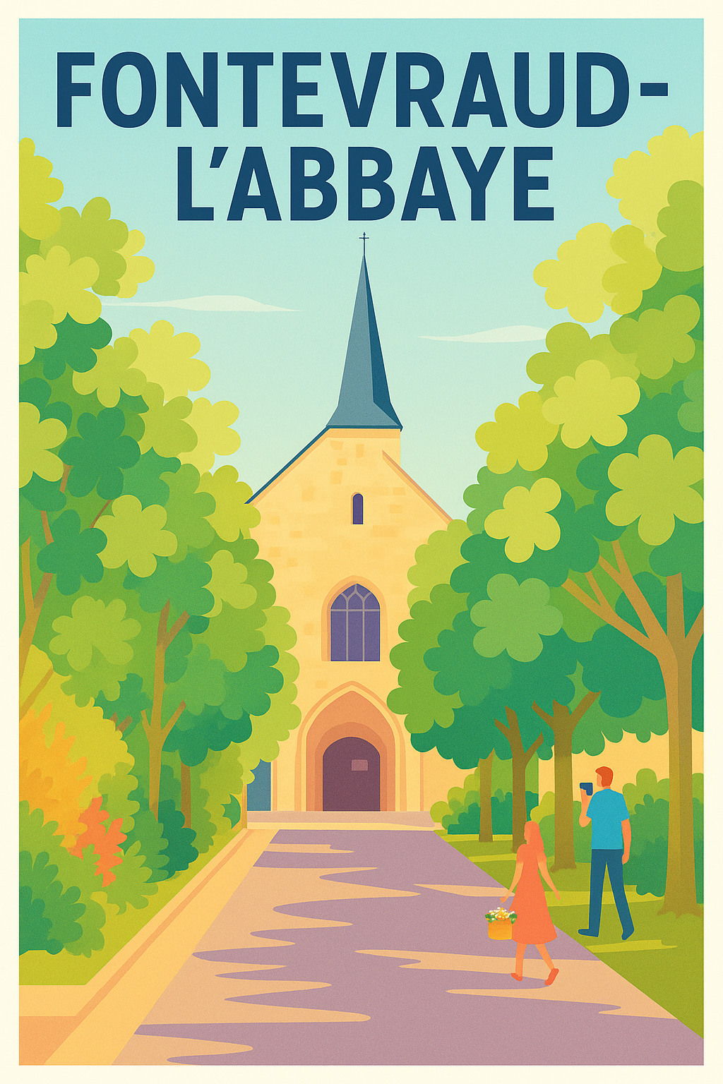 Affiche de Fontevraud-l'Abbaye - Charme et Sérénité en Pays de Loire