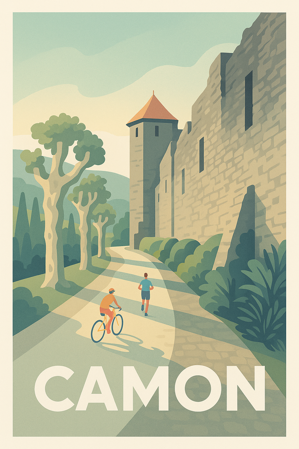 Affiche Camon — Promenade au fil de l'histoire · poster d'art de Camon