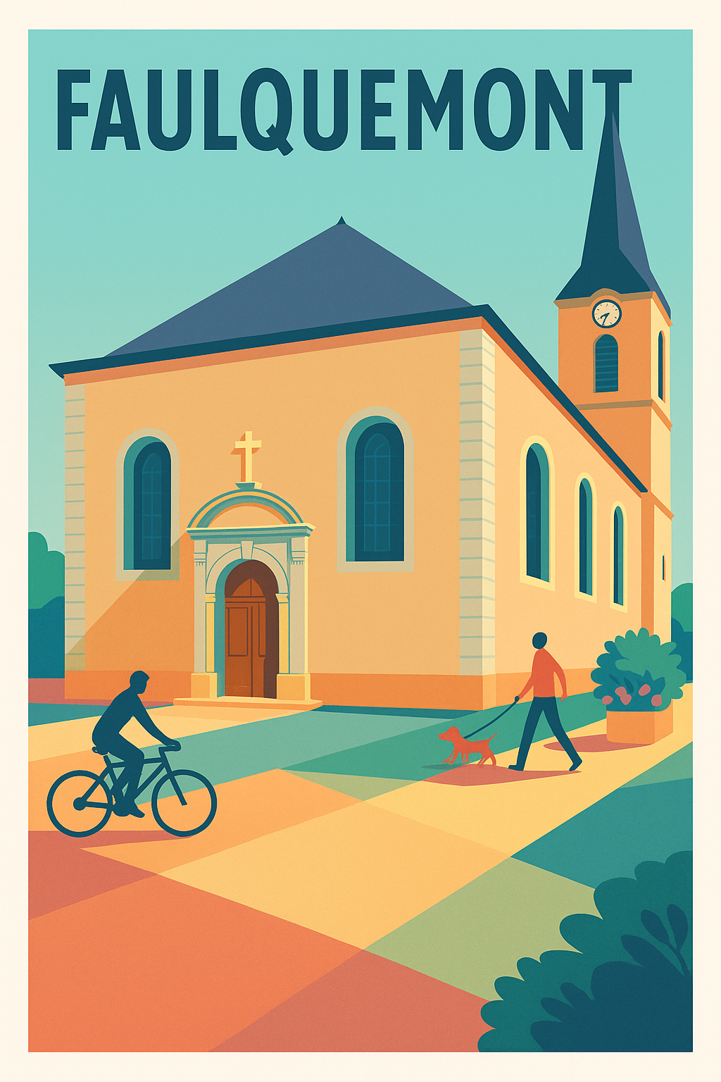 Affiche de Faulquemont - Charme paisible et architectural