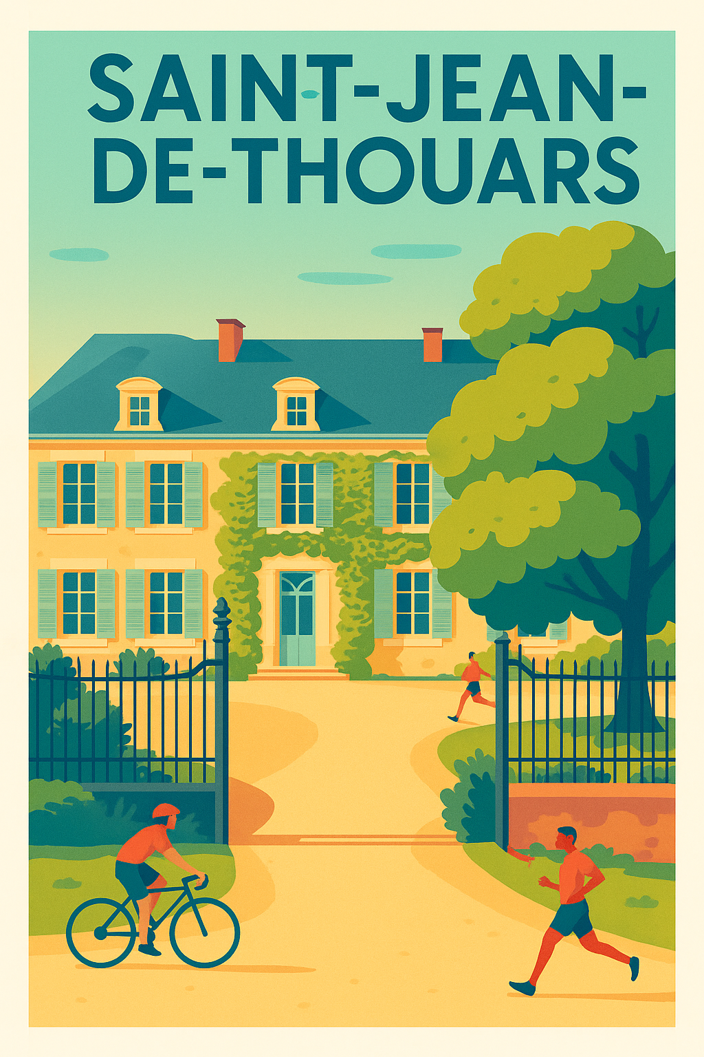 Affiche de Saint-Jean-de-Thouars - Charme et douceur de vivre